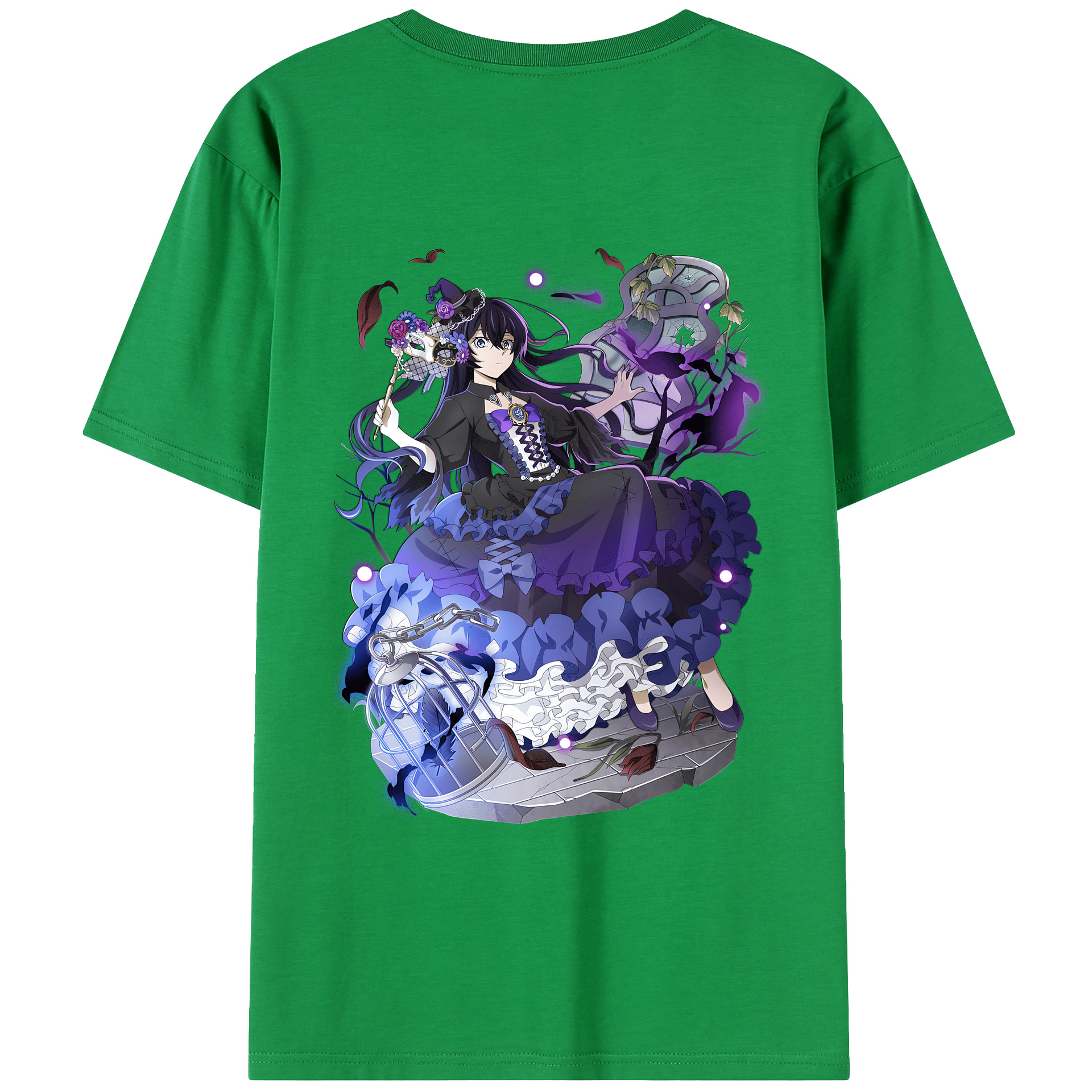（画像用） 文豪ストレイドッグス Bungo Stray Dogs 綿100％ メンズ半袖Tシャツ（バックプリント） 通気性
