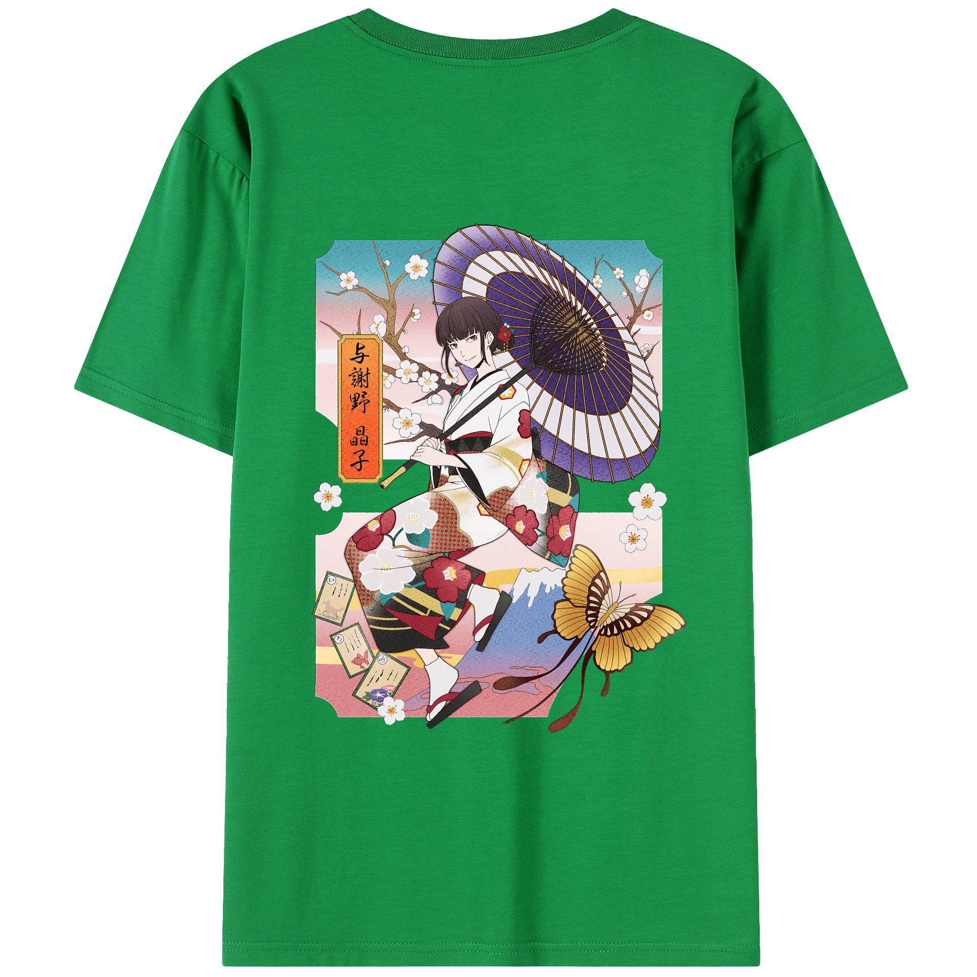 （画像用） 文豪ストレイドッグス Bungo Stray Dogs 綿100％ メンズ半袖Tシャツ（バックプリント） 通気性