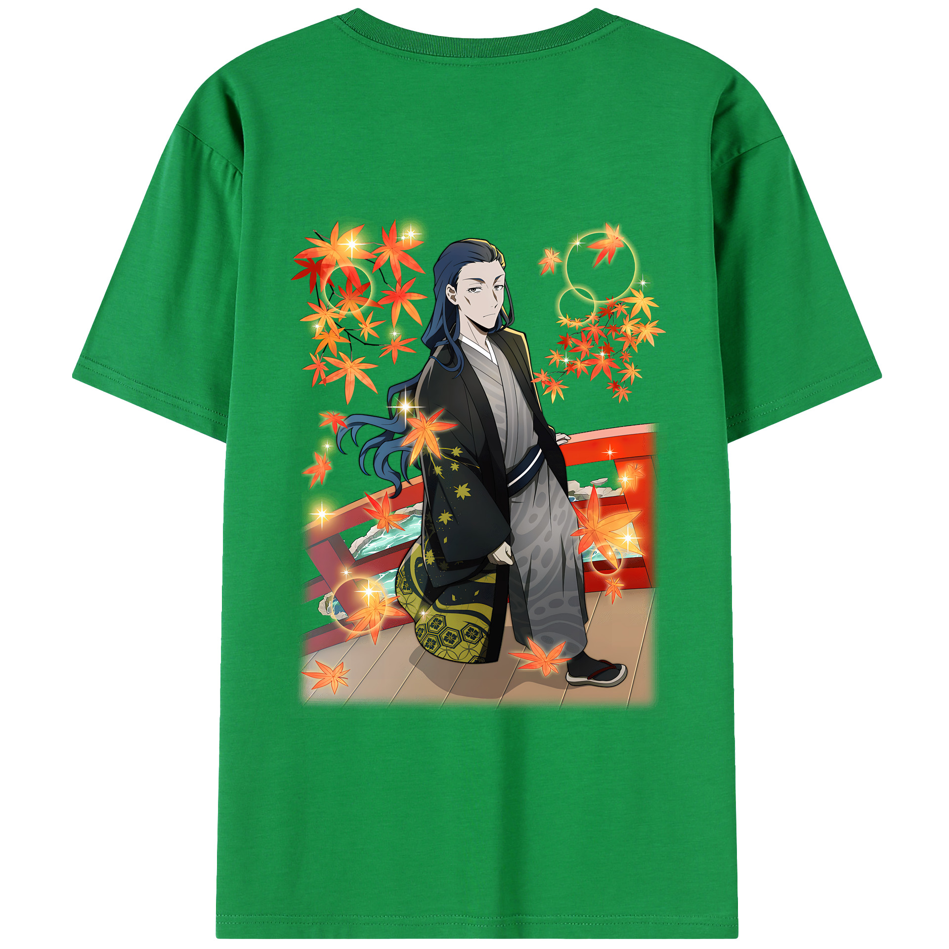 （画像用） 文豪ストレイドッグス Bungo Stray Dogs 綿100％ メンズ半袖Tシャツ（バックプリント） 通気性