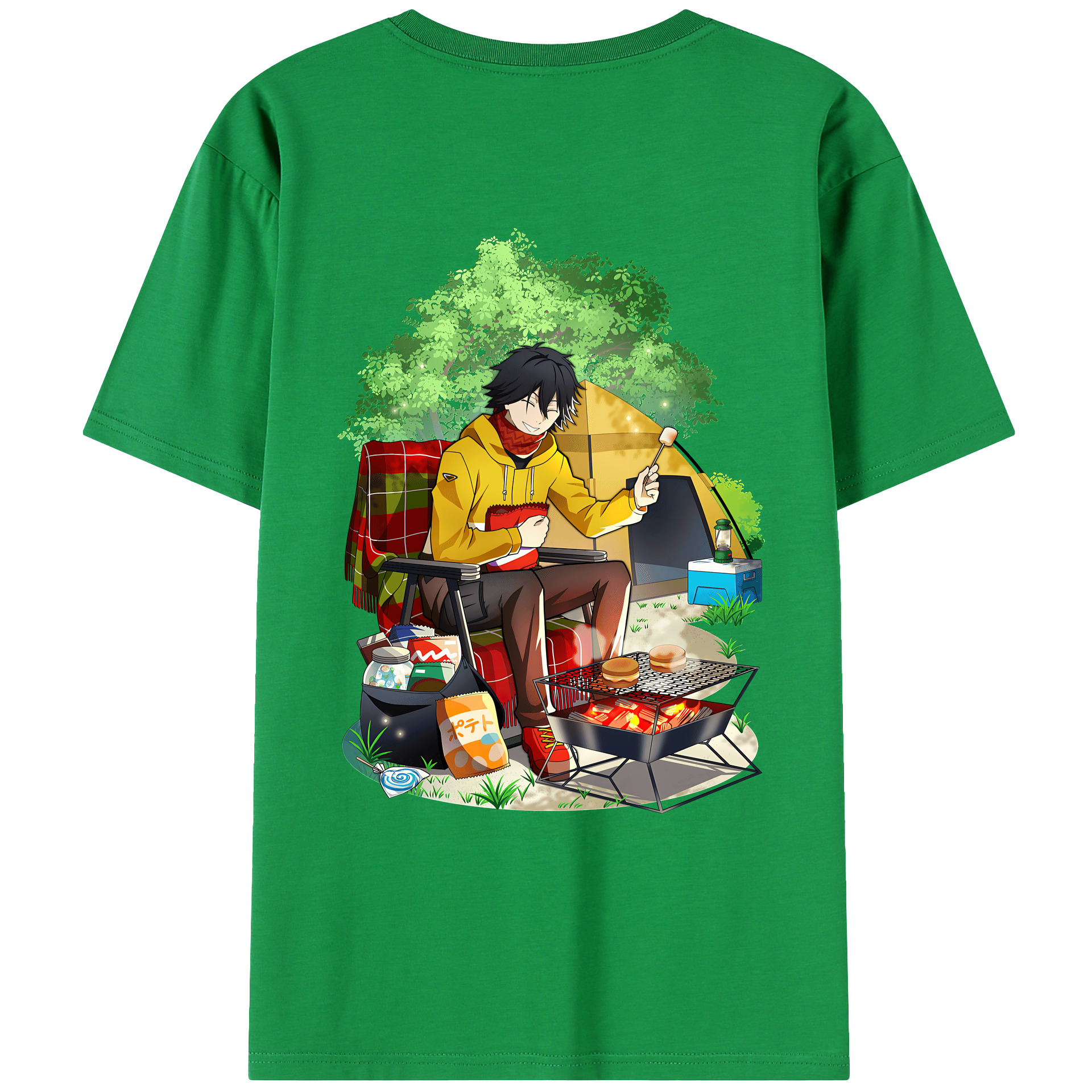 （画像用） 文豪ストレイドッグス Bungo Stray Dogs 綿100％ メンズ半袖Tシャツ（バックプリント） 通気性