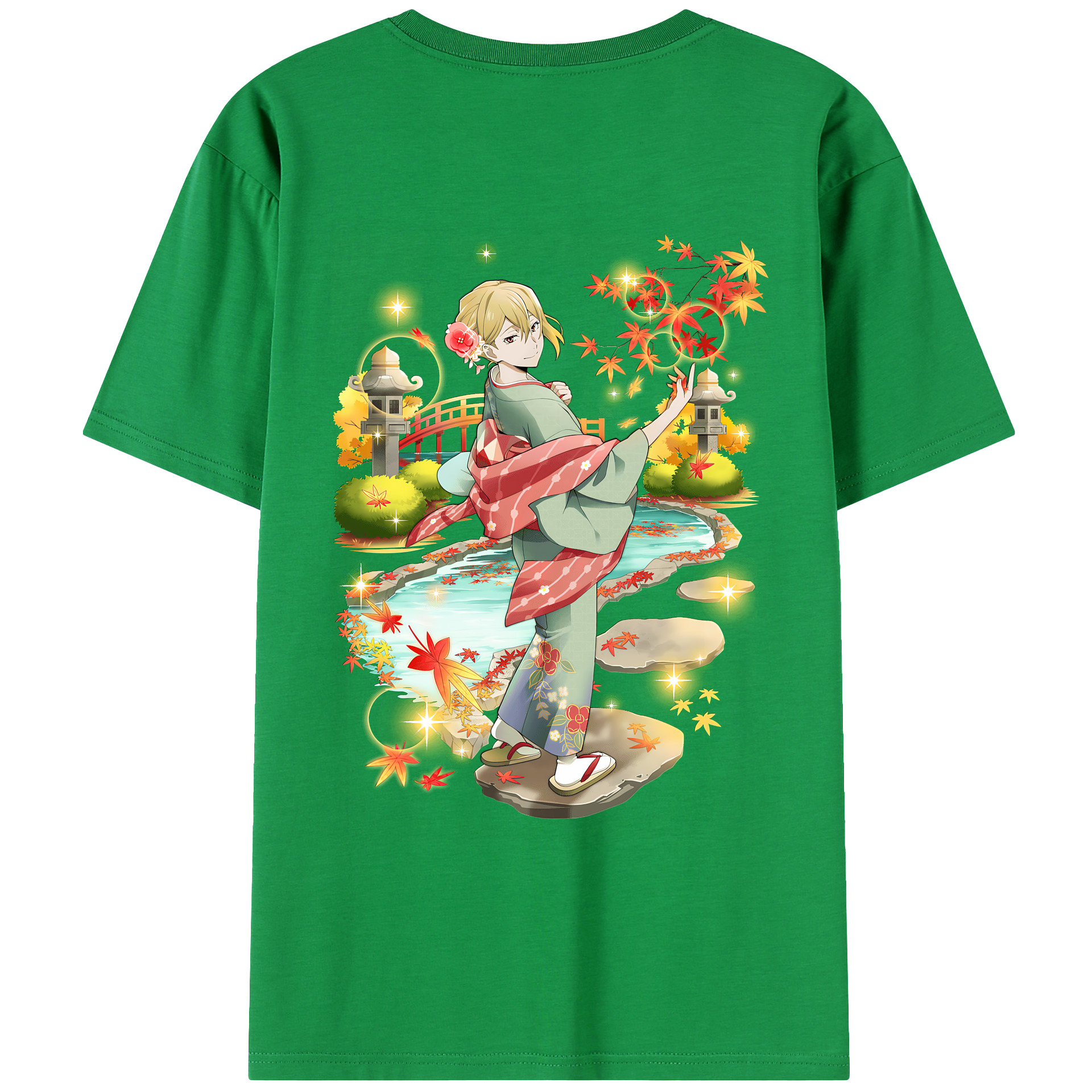 （画像用） 文豪ストレイドッグス Bungo Stray Dogs 綿100％ メンズ半袖Tシャツ（バックプリント） 通気性