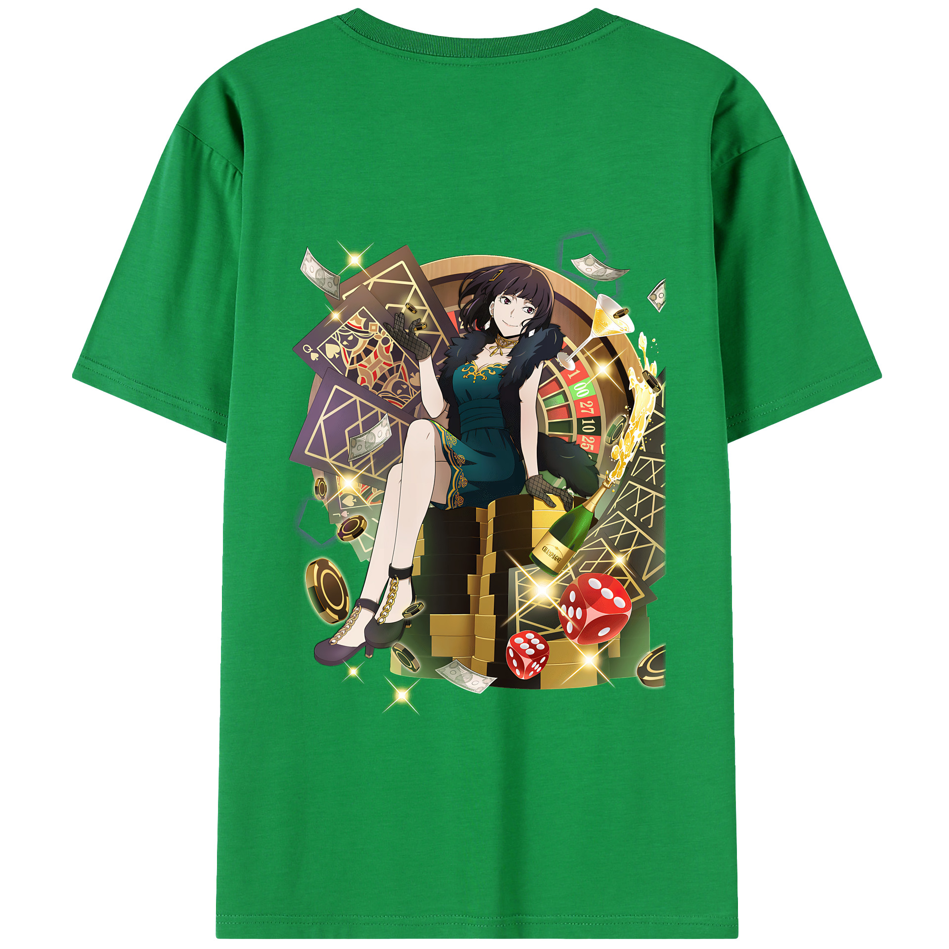 （画像用） 文豪ストレイドッグス Bungo Stray Dogs 綿100％ メンズ半袖Tシャツ（バックプリント） 通気性