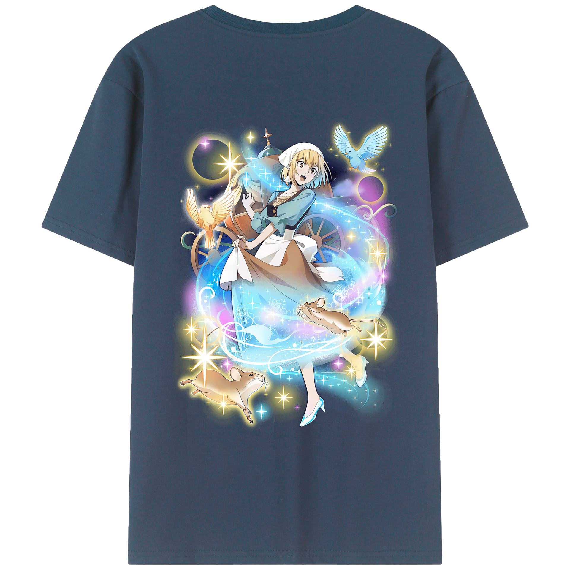 （画像用） 文豪ストレイドッグス Bungo Stray Dogs 綿100％ メンズ半袖Tシャツ（バックプリント） 通気性