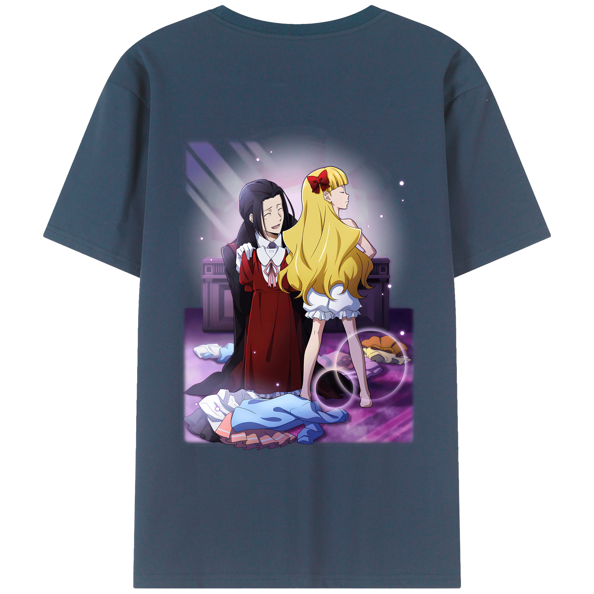 （画像用） 文豪ストレイドッグス Bungo Stray Dogs 綿100％ メンズ半袖Tシャツ（バックプリント） 通気性