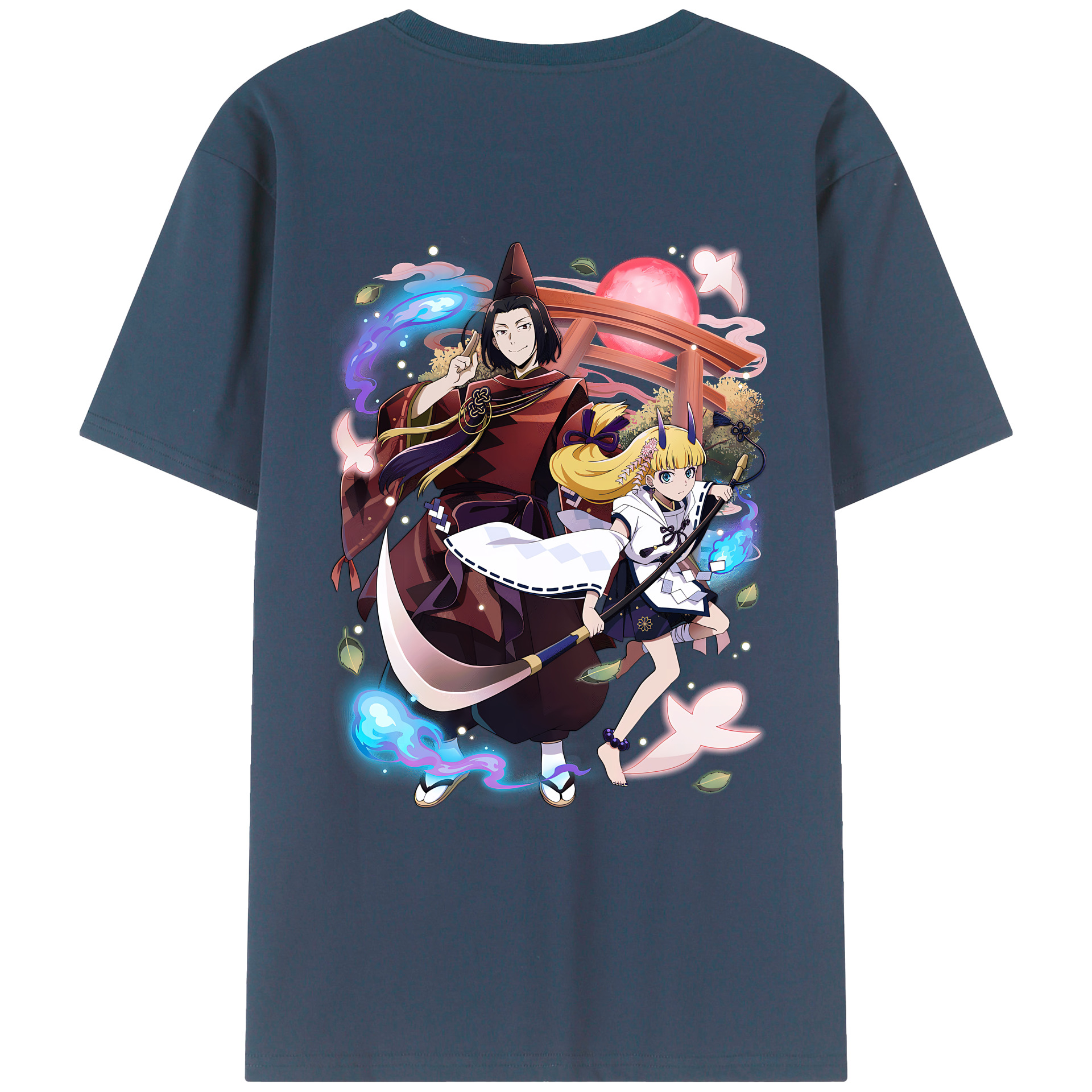 （画像用） 文豪ストレイドッグス Bungo Stray Dogs 綿100％ メンズ半袖Tシャツ（バックプリント） 通気性
