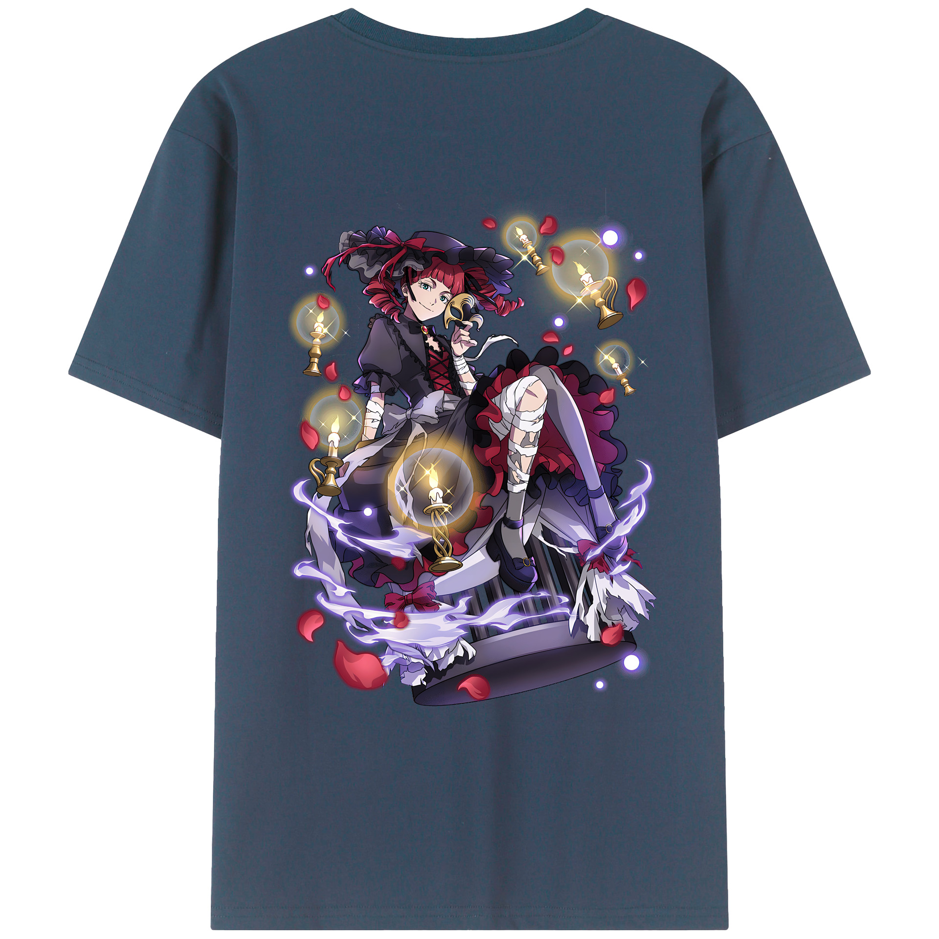 （画像用） 文豪ストレイドッグス Bungo Stray Dogs 綿100％ メンズ半袖Tシャツ（バックプリント） 通気性