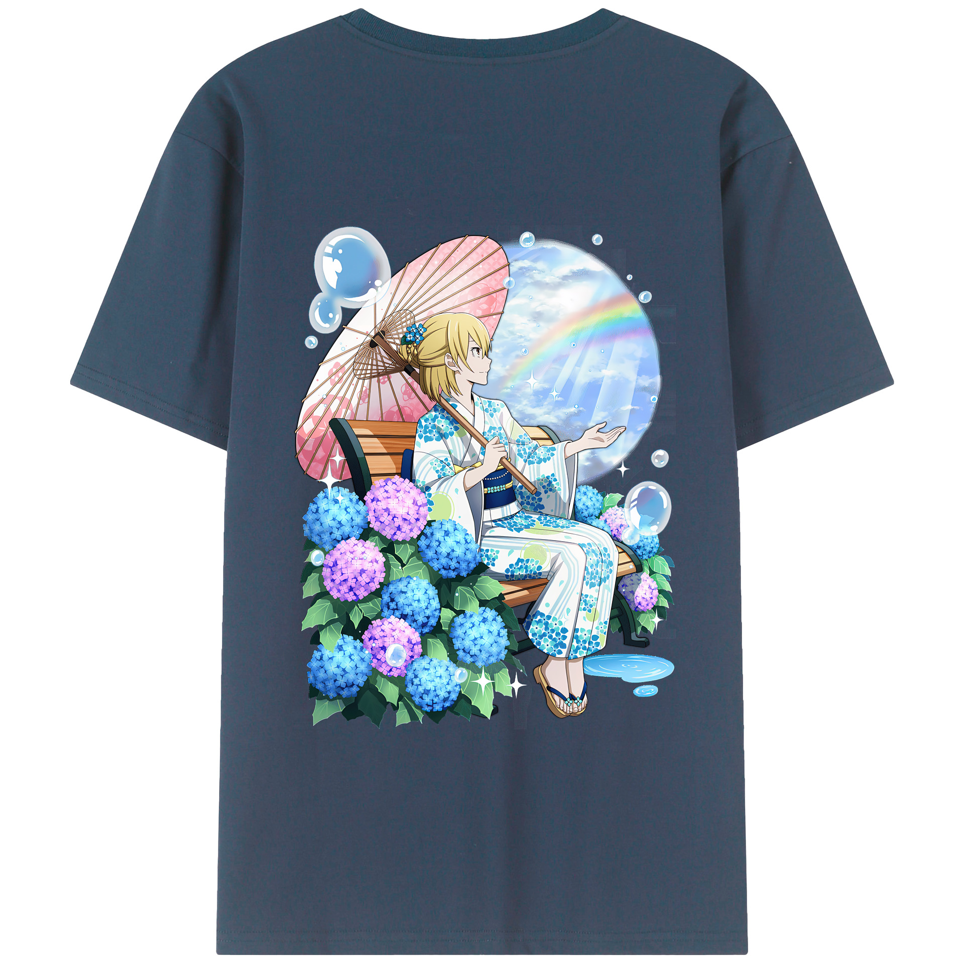（画像用） 文豪ストレイドッグス Bungo Stray Dogs 綿100％ メンズ半袖Tシャツ（バックプリント） 通気性