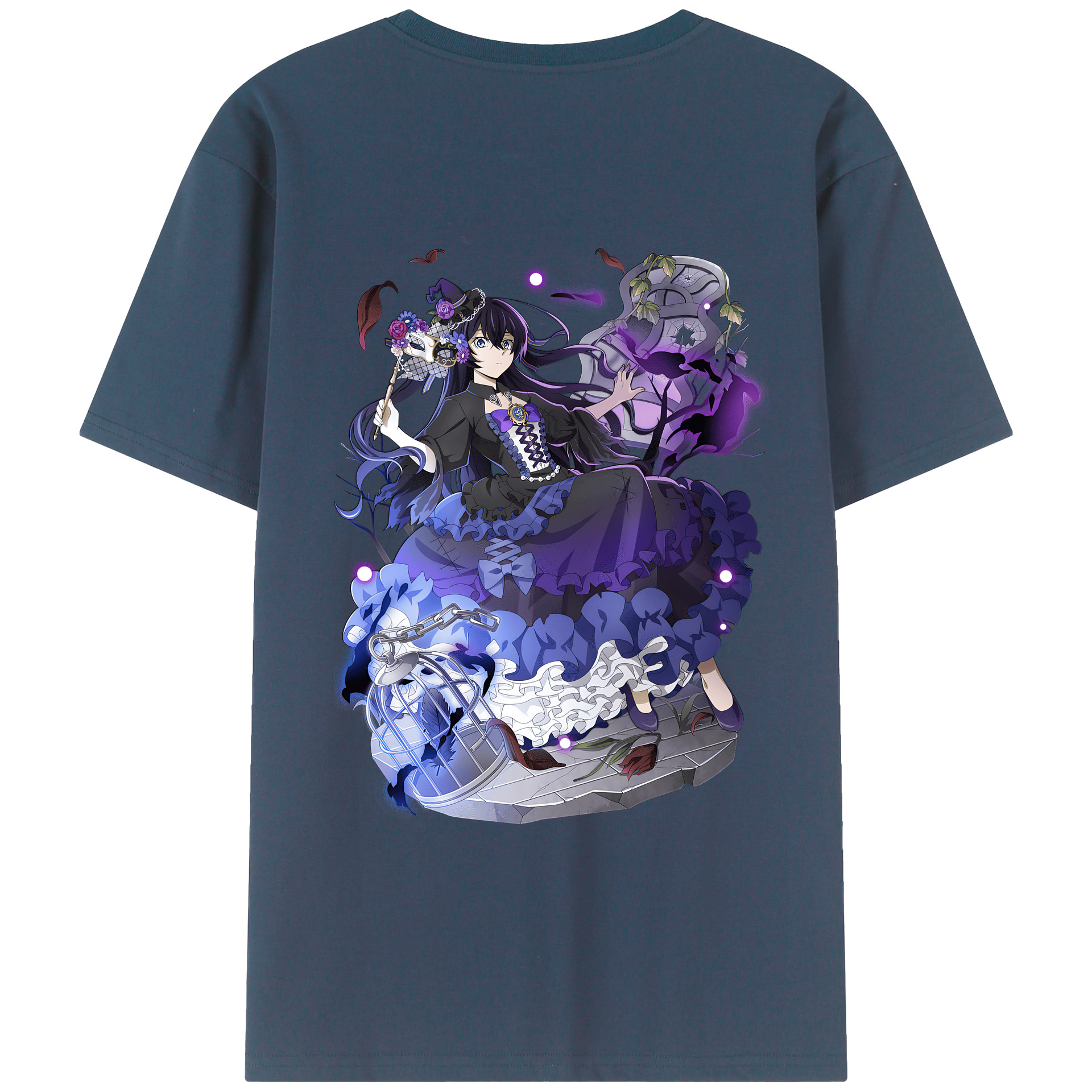 （画像用） 文豪ストレイドッグス Bungo Stray Dogs 綿100％ メンズ半袖Tシャツ（バックプリント） 通気性