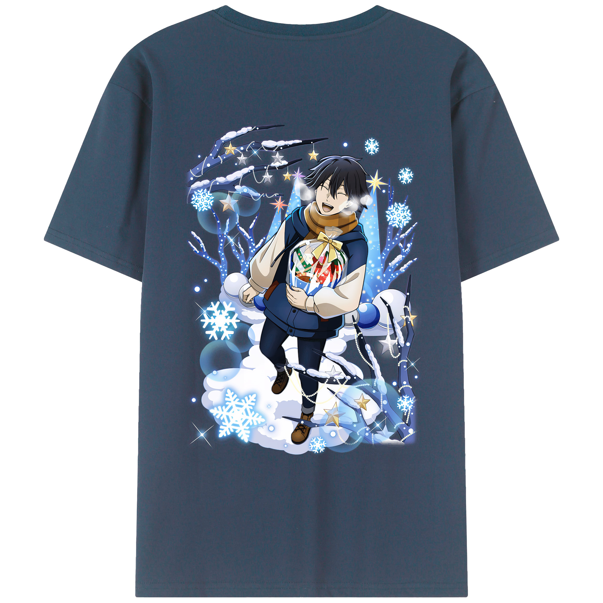 （画像用） 文豪ストレイドッグス Bungo Stray Dogs 綿100％ メンズ半袖Tシャツ（バックプリント） 通気性