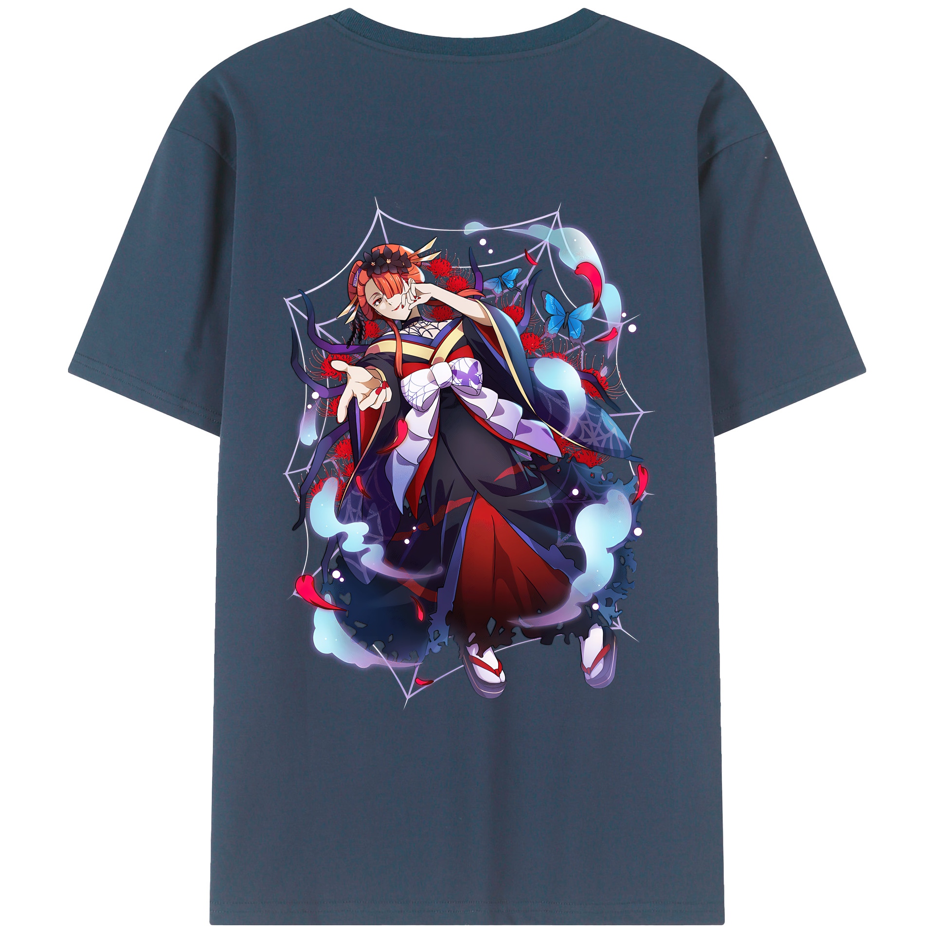 （画像用） 文豪ストレイドッグス Bungo Stray Dogs 綿100％ メンズ半袖Tシャツ（バックプリント） 通気性