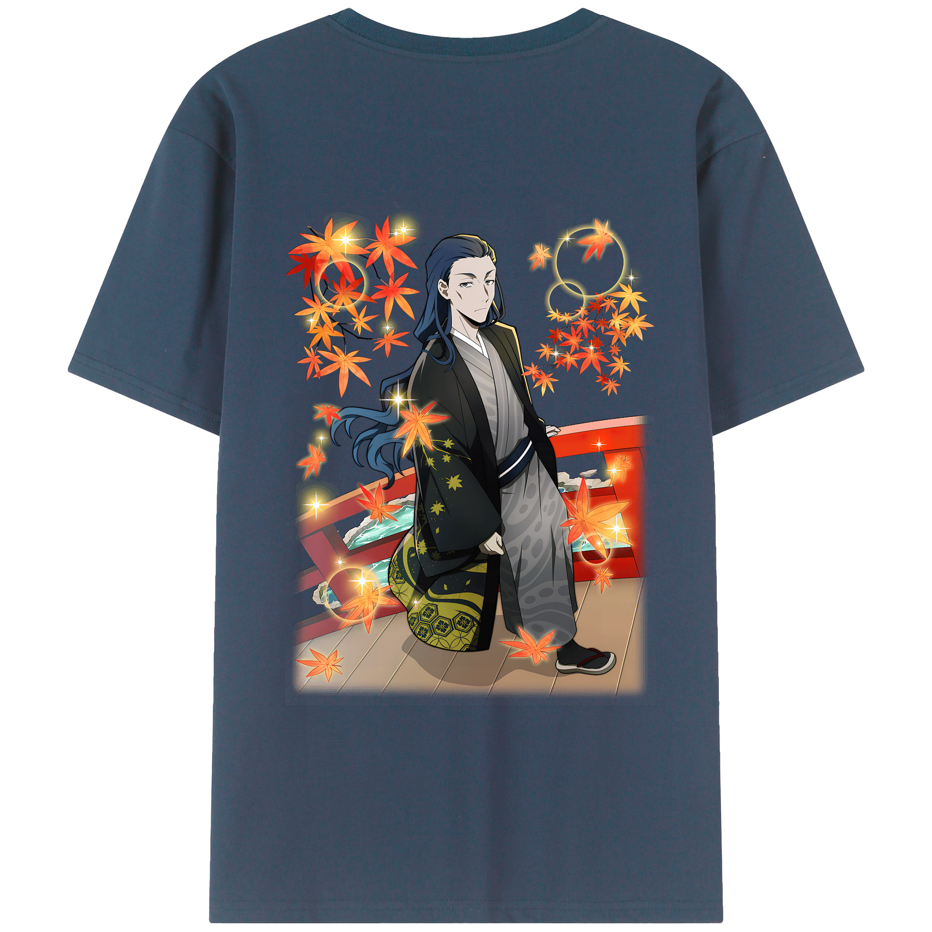 （画像用） 文豪ストレイドッグス Bungo Stray Dogs 綿100％ メンズ半袖Tシャツ（バックプリント） 通気性