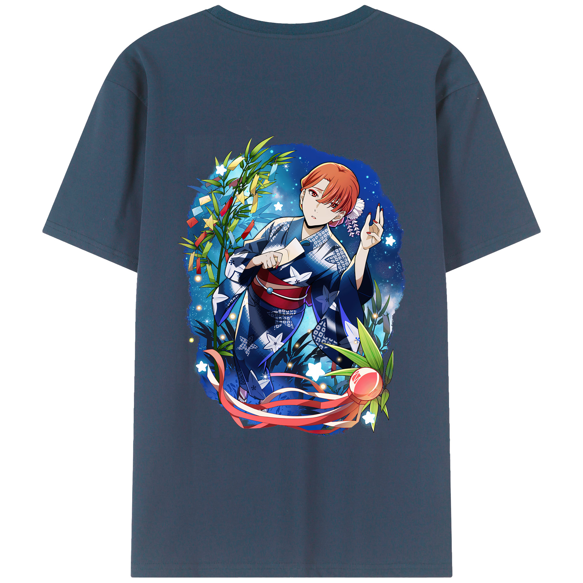 （画像用） 文豪ストレイドッグス Bungo Stray Dogs 綿100％ メンズ半袖Tシャツ（バックプリント） 通気性