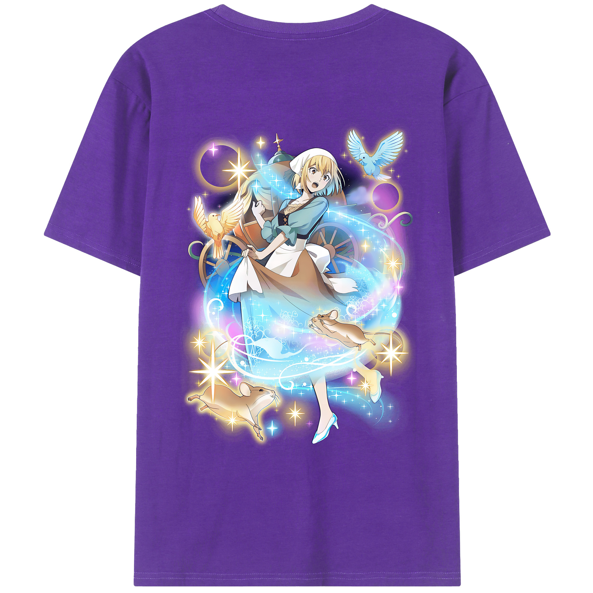 （画像用） 文豪ストレイドッグス Bungo Stray Dogs 綿100％ メンズ半袖Tシャツ（バックプリント） 通気性