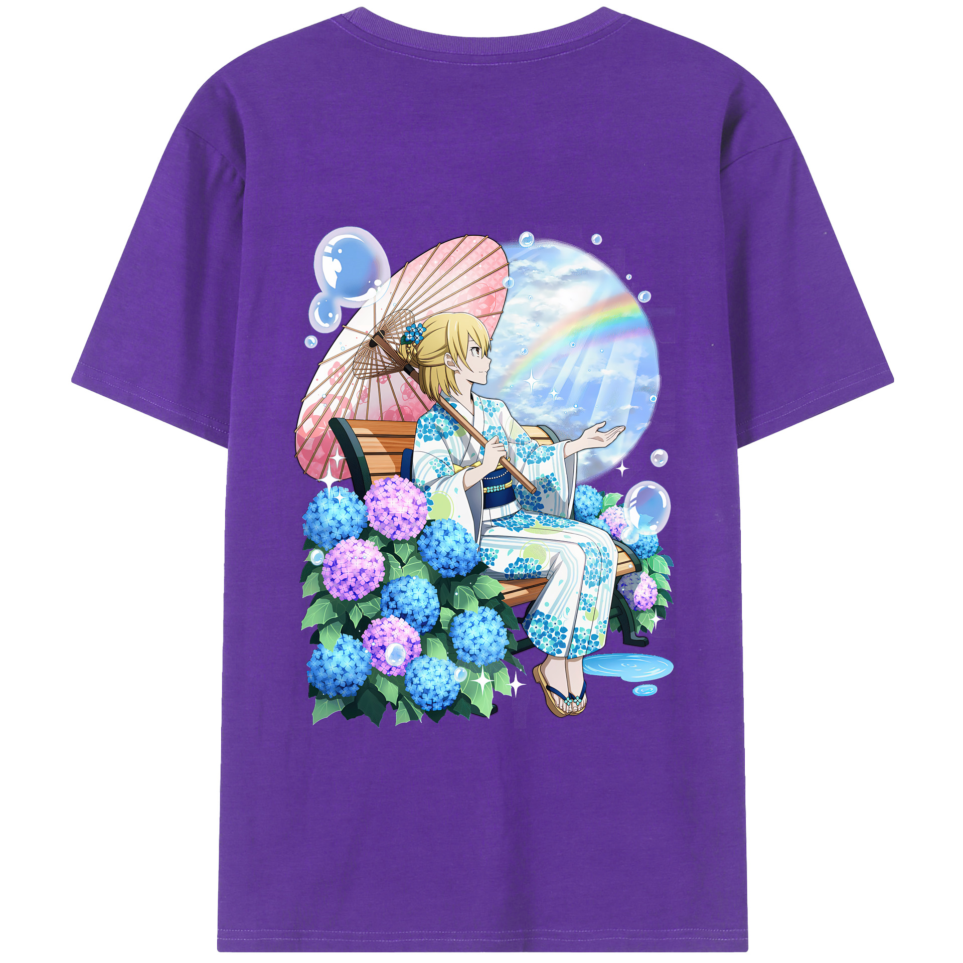 （画像用） 文豪ストレイドッグス Bungo Stray Dogs 綿100％ メンズ半袖Tシャツ（バックプリント） 通気性