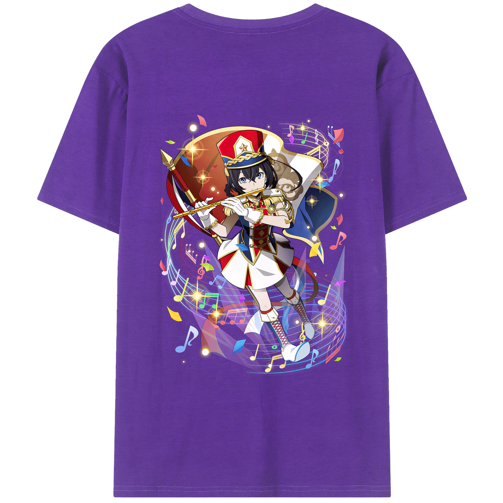文豪ストレイドッグス Bungo Stray Dogs 綿100％ メンズ半袖Tシャツ（バックプリント） 通気性