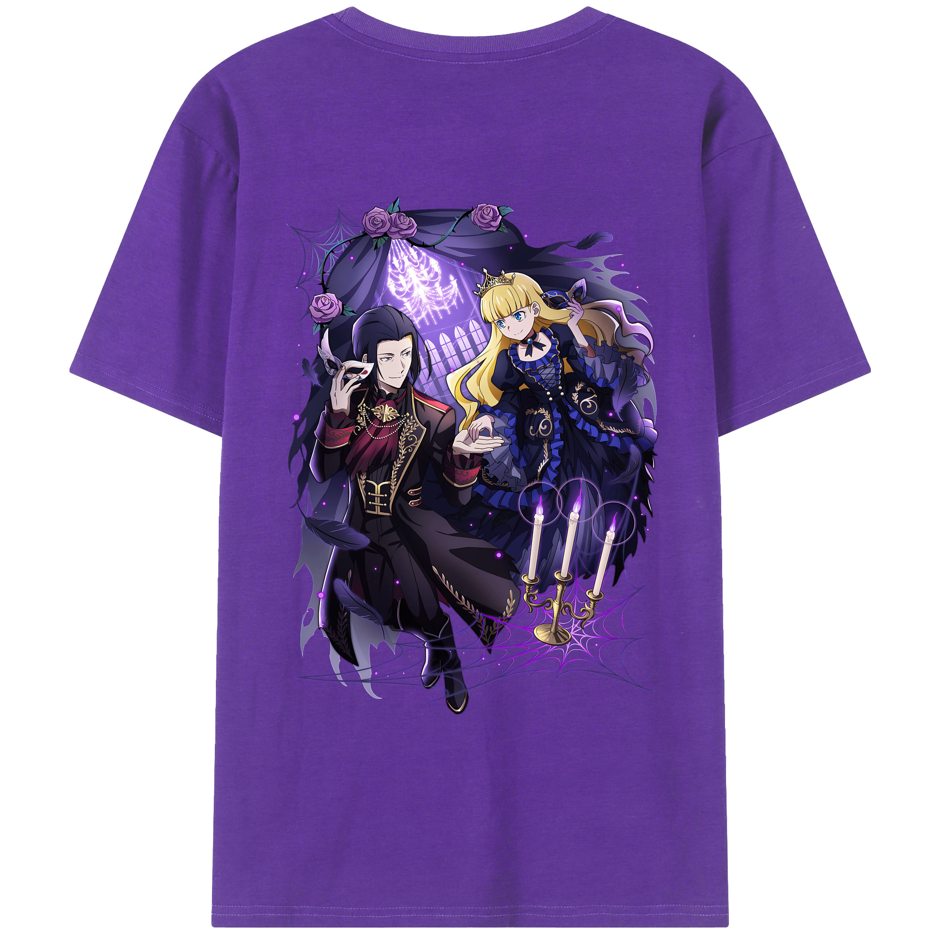 （画像用） 文豪ストレイドッグス Bungo Stray Dogs 綿100％ メンズ半袖Tシャツ（バックプリント） 通気性