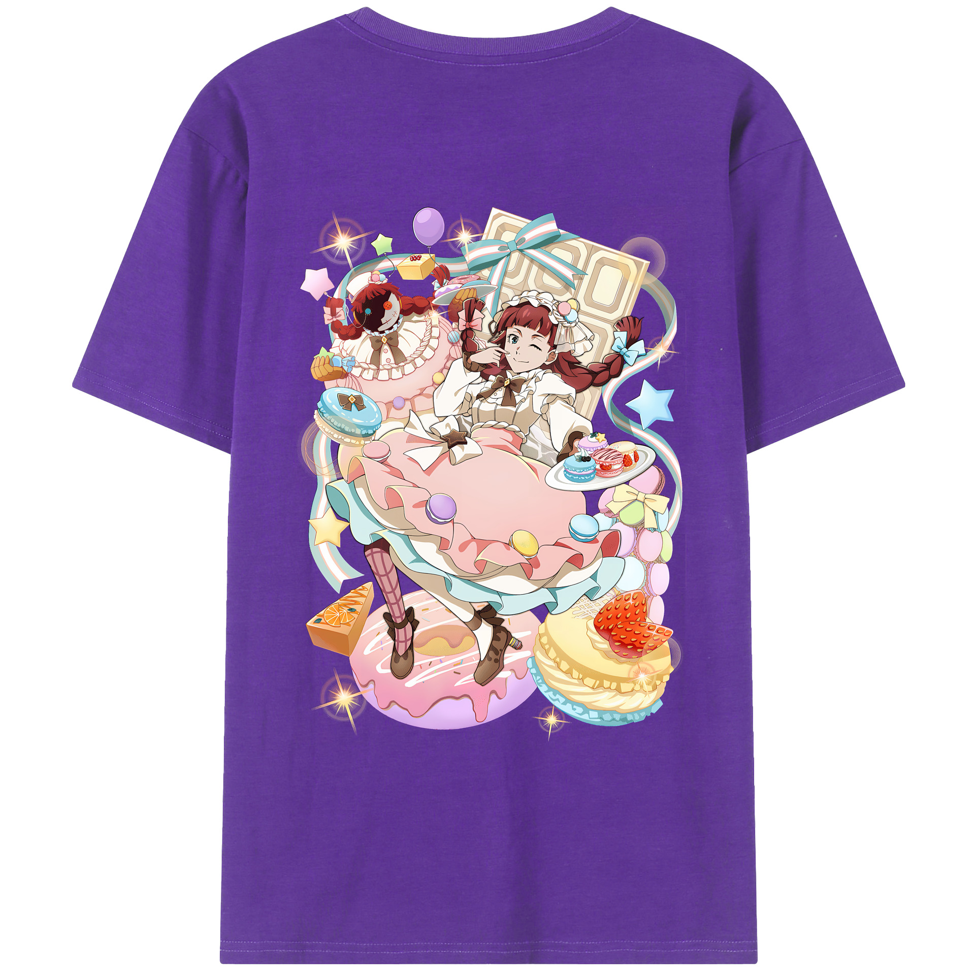 （画像用） 文豪ストレイドッグス Bungo Stray Dogs 綿100％ メンズ半袖Tシャツ（バックプリント） 通気性