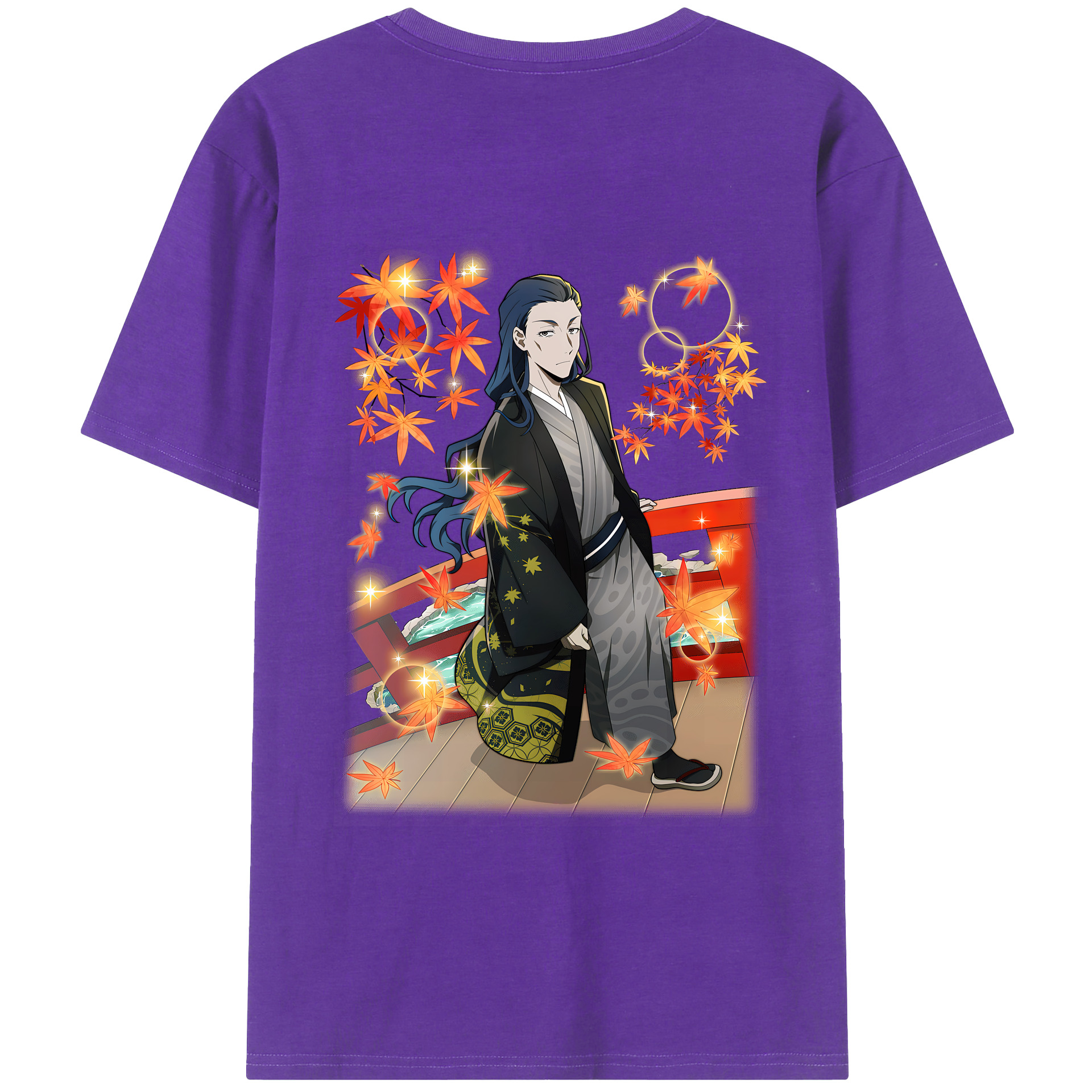 （画像用） 文豪ストレイドッグス Bungo Stray Dogs 綿100％ メンズ半袖Tシャツ（バックプリント） 通気性