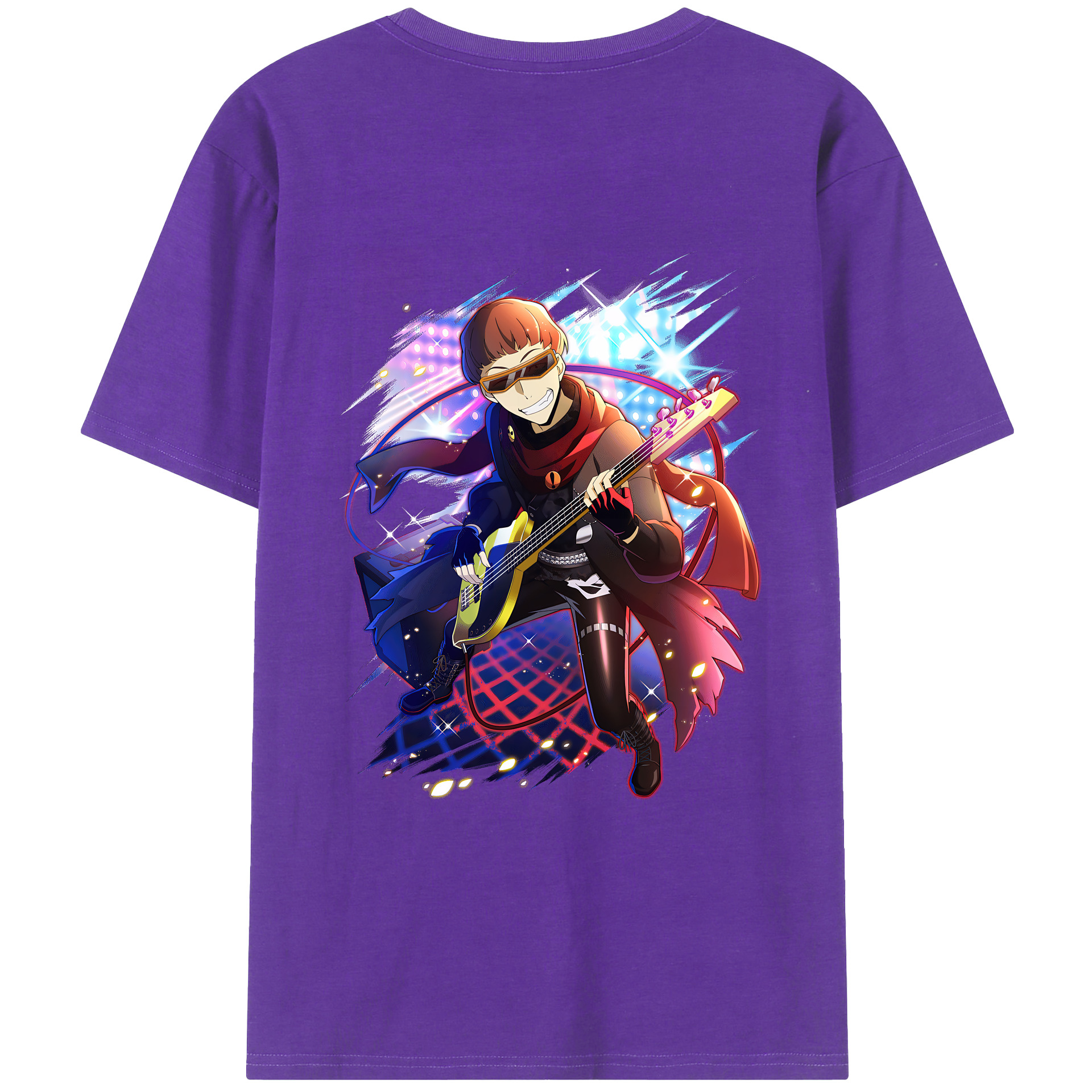 （画像用） 文豪ストレイドッグス Bungo Stray Dogs 綿100％ メンズ半袖Tシャツ（バックプリント） 通気性