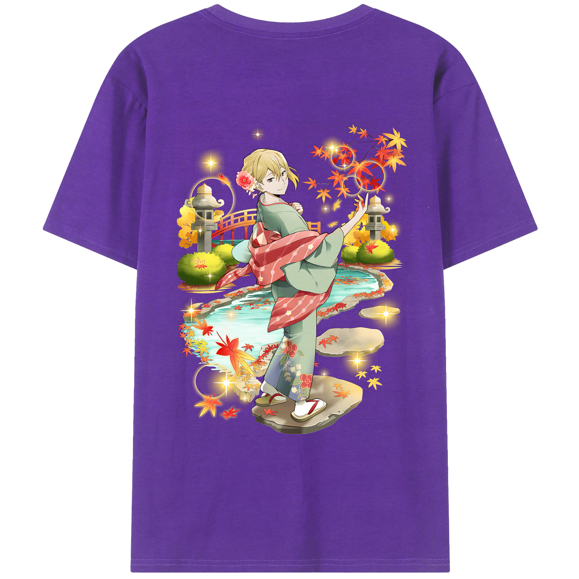（画像用） 文豪ストレイドッグス Bungo Stray Dogs 綿100％ メンズ半袖Tシャツ（バックプリント） 通気性
