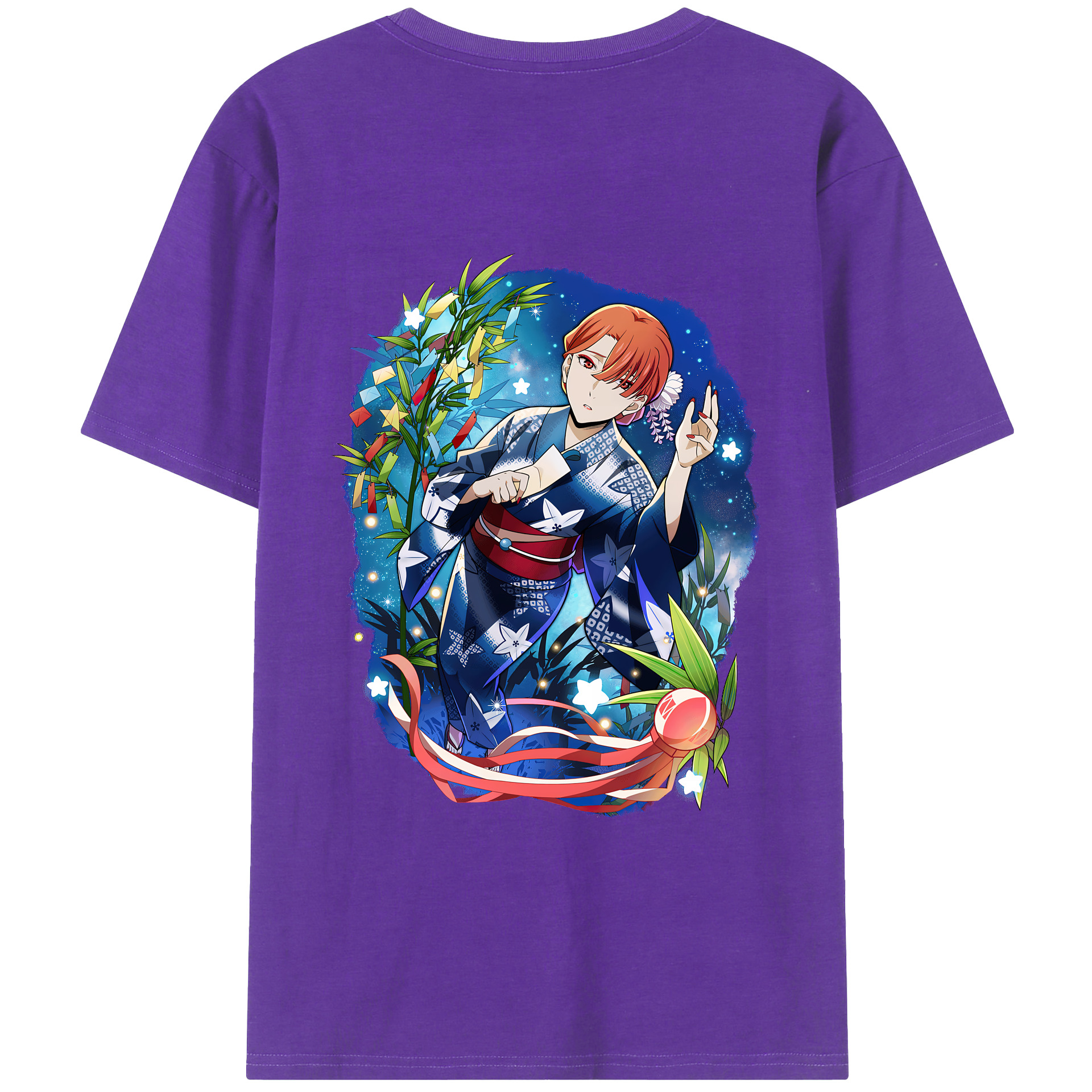 （画像用） 文豪ストレイドッグス Bungo Stray Dogs 綿100％ メンズ半袖Tシャツ（バックプリント） 通気性