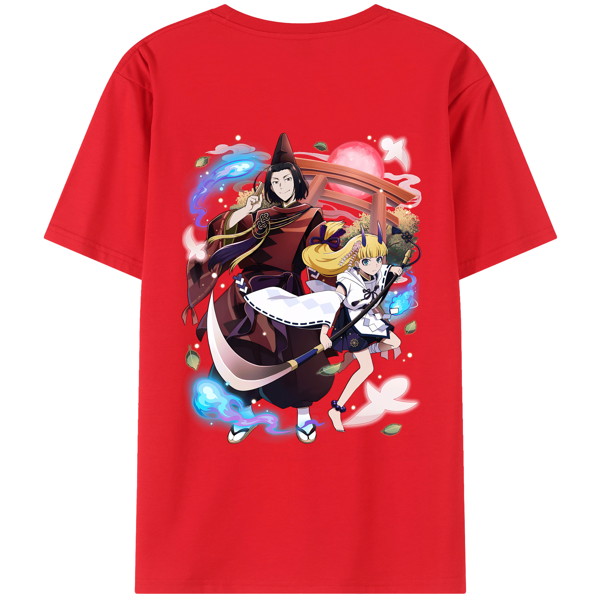 （画像用） 文豪ストレイドッグス Bungo Stray Dogs 綿100％ メンズ半袖Tシャツ（バックプリント） 通気性