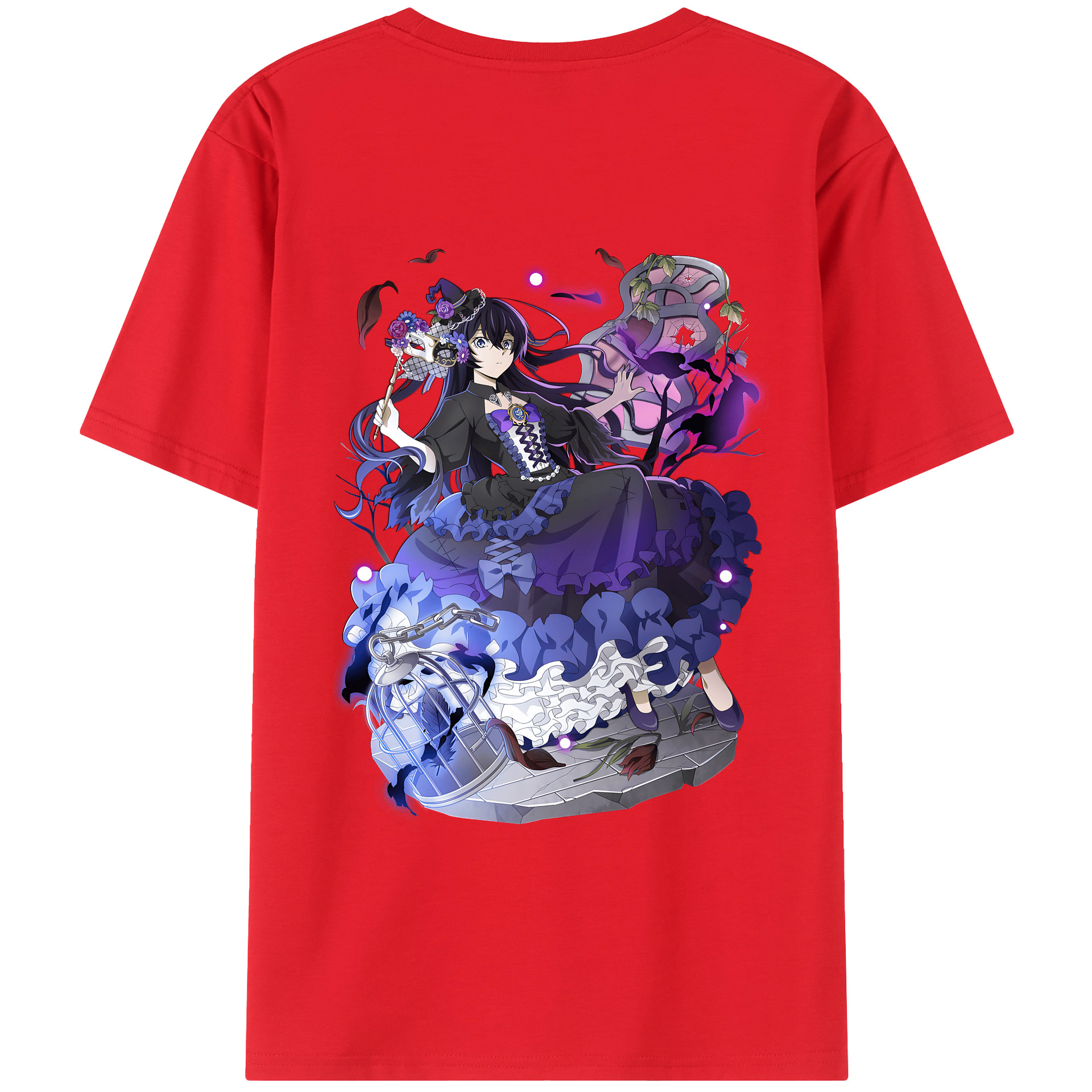 （画像用） 文豪ストレイドッグス Bungo Stray Dogs 綿100％ メンズ半袖Tシャツ（バックプリント） 通気性