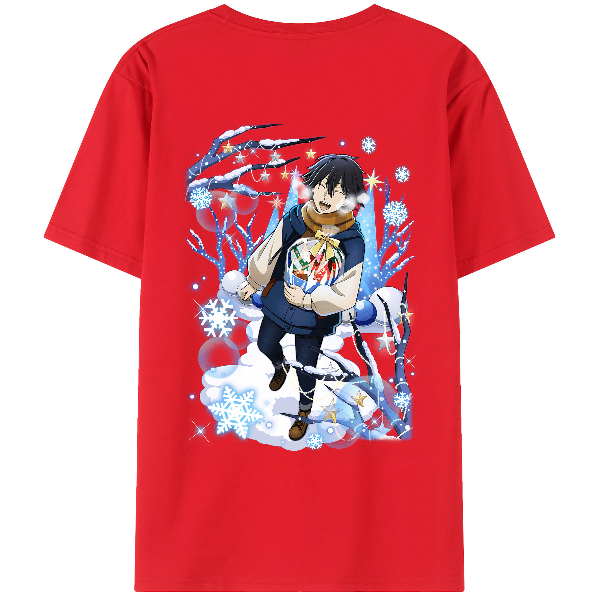 （画像用） 文豪ストレイドッグス Bungo Stray Dogs 綿100％ メンズ半袖Tシャツ（バックプリント） 通気性