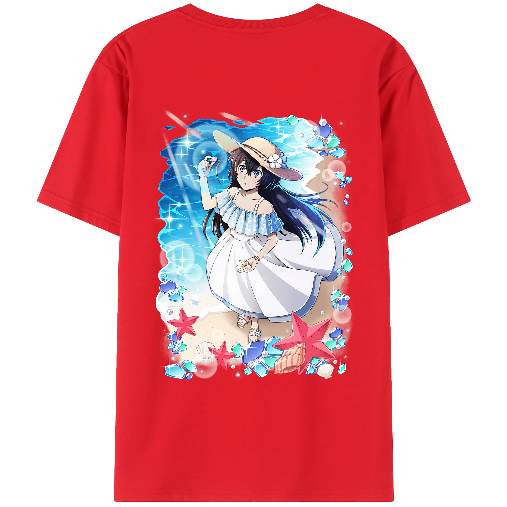 （画像用） 文豪ストレイドッグス Bungo Stray Dogs 綿100％ メンズ半袖Tシャツ（バックプリント） 通気性