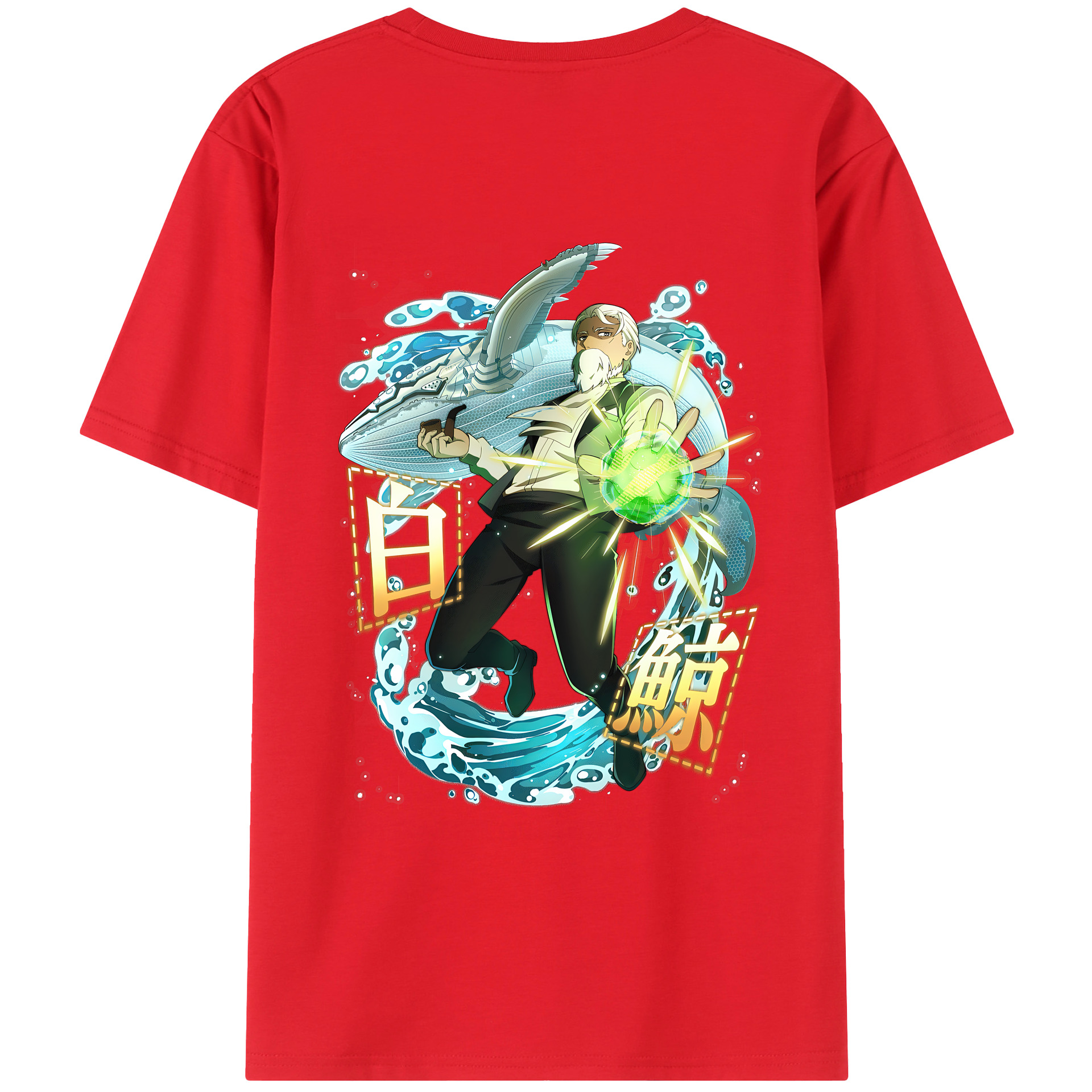 （画像用） 文豪ストレイドッグス Bungo Stray Dogs 綿100％ メンズ半袖Tシャツ（バックプリント） 通気性