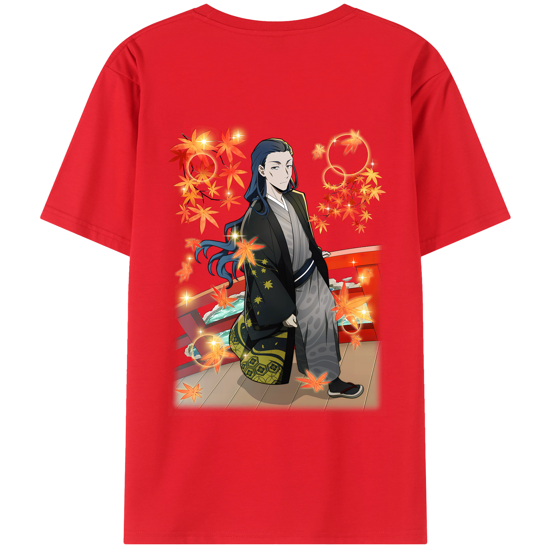 （画像用） 文豪ストレイドッグス Bungo Stray Dogs 綿100％ メンズ半袖Tシャツ（バックプリント） 通気性