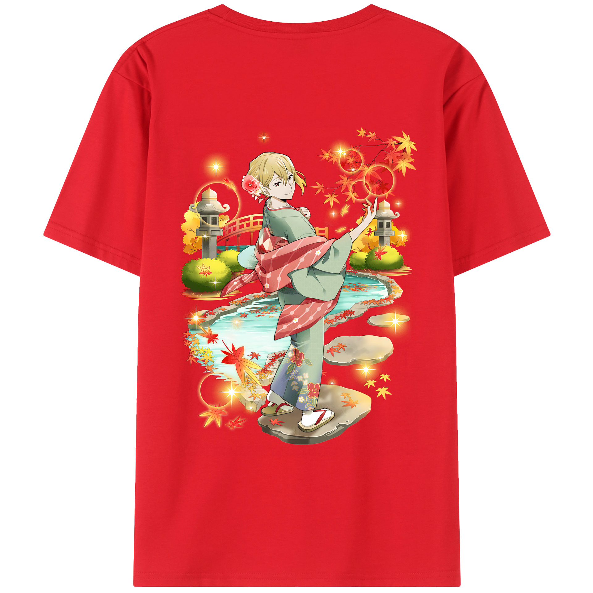 （画像用） 文豪ストレイドッグス Bungo Stray Dogs 綿100％ メンズ半袖Tシャツ（バックプリント） 通気性