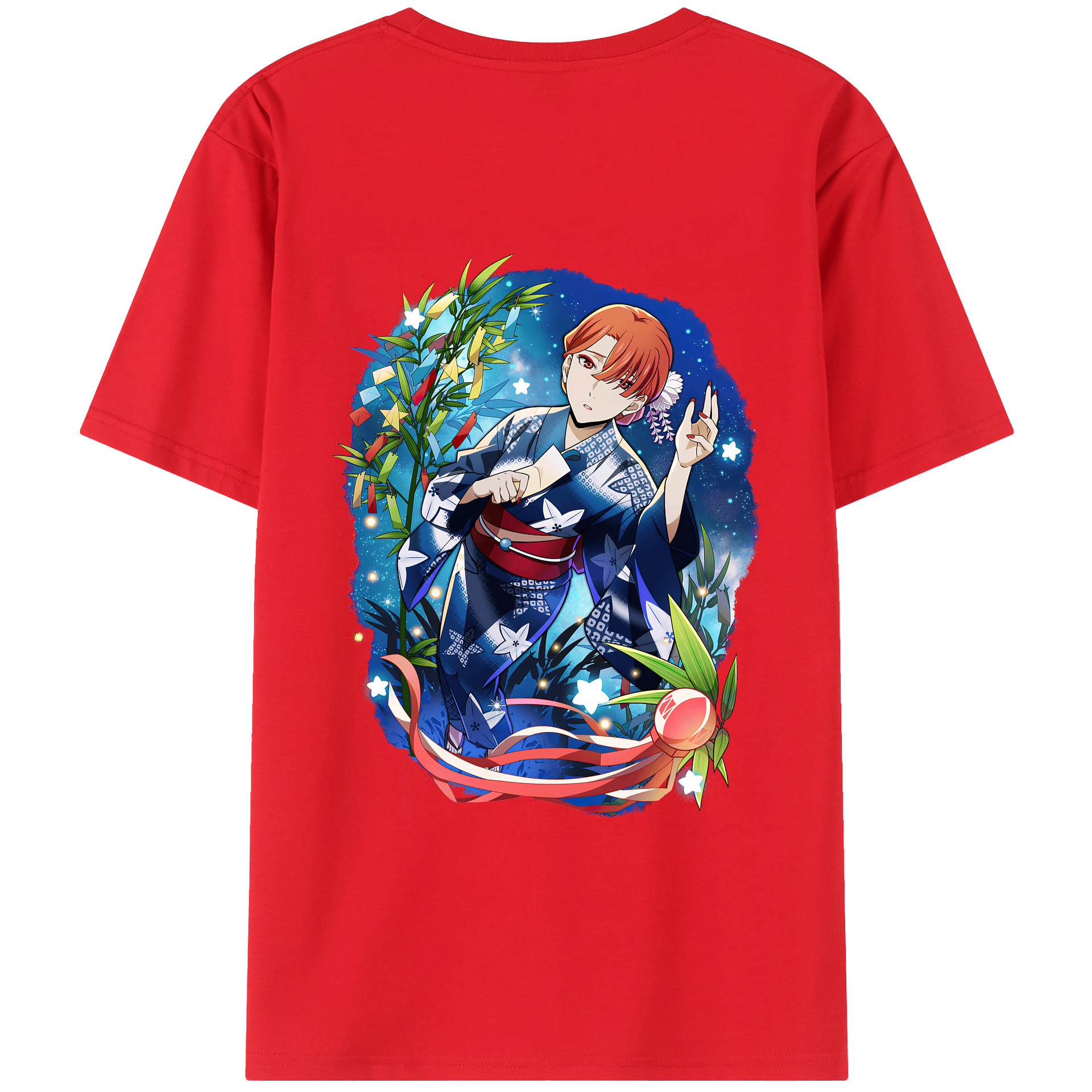 （画像用） 文豪ストレイドッグス Bungo Stray Dogs 綿100％ メンズ半袖Tシャツ（バックプリント） 通気性