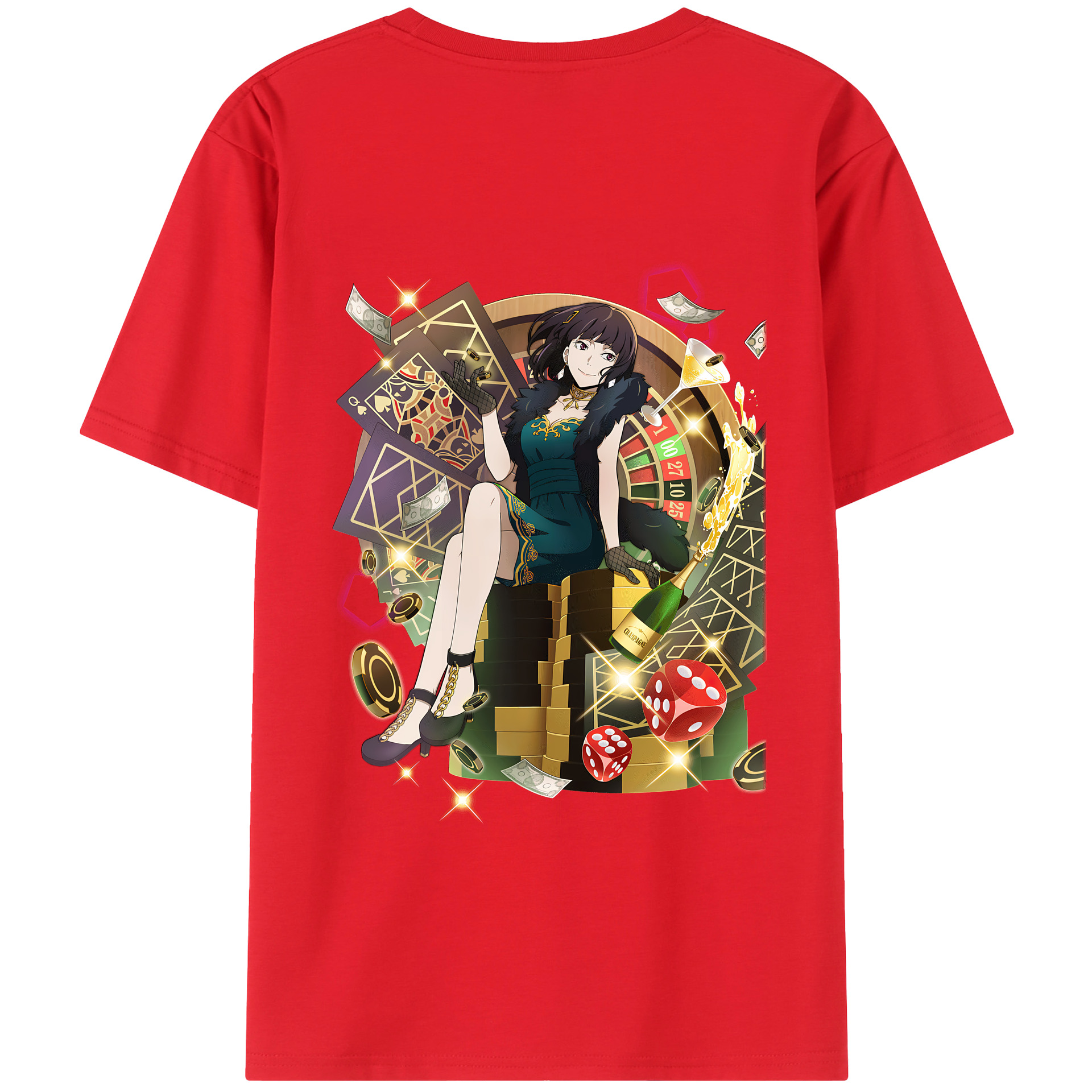 （画像用） 文豪ストレイドッグス Bungo Stray Dogs 綿100％ メンズ半袖Tシャツ（バックプリント） 通気性