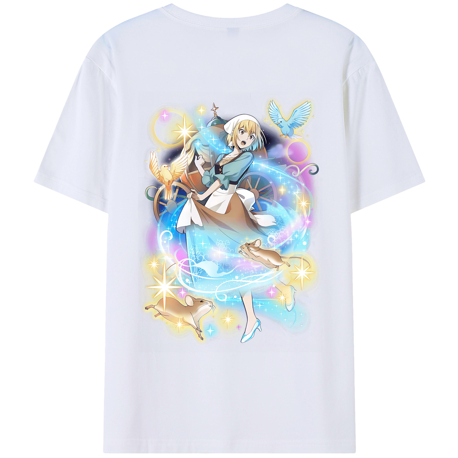 （画像用） 文豪ストレイドッグス Bungo Stray Dogs 綿100％ メンズ半袖Tシャツ（バックプリント） 通気性