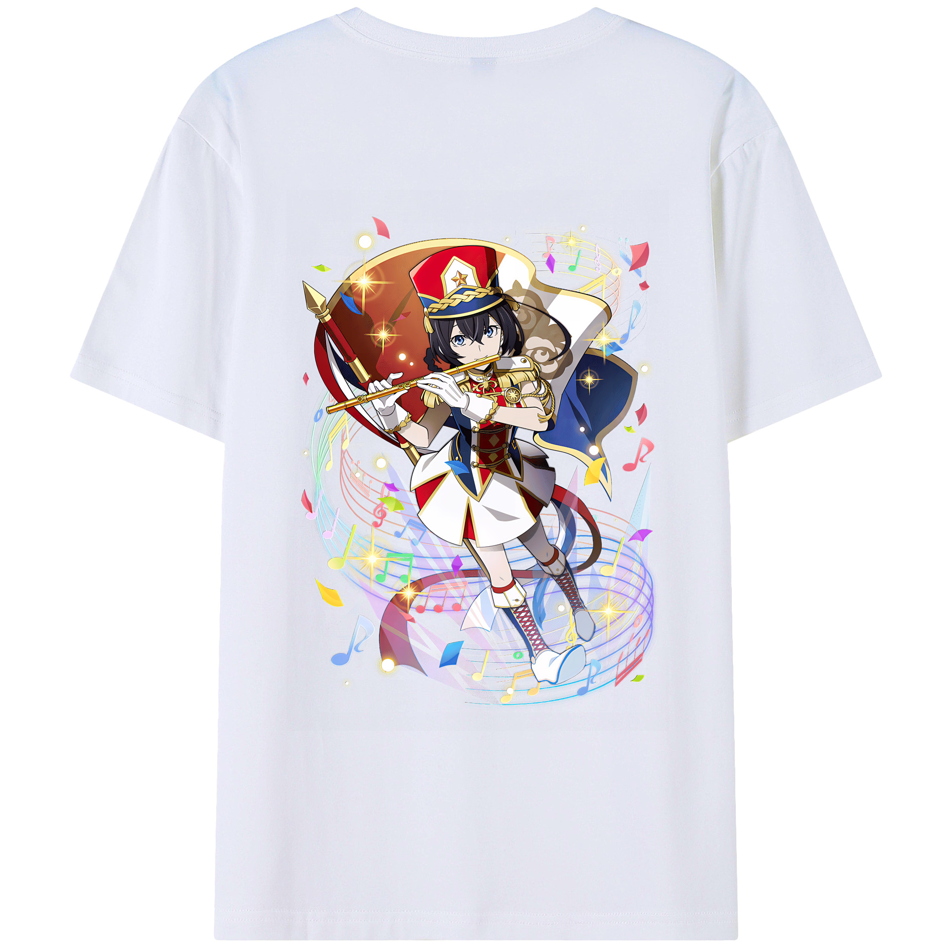 （画像用） 文豪ストレイドッグス Bungo Stray Dogs 綿100％ メンズ半袖Tシャツ（バックプリント） 通気性