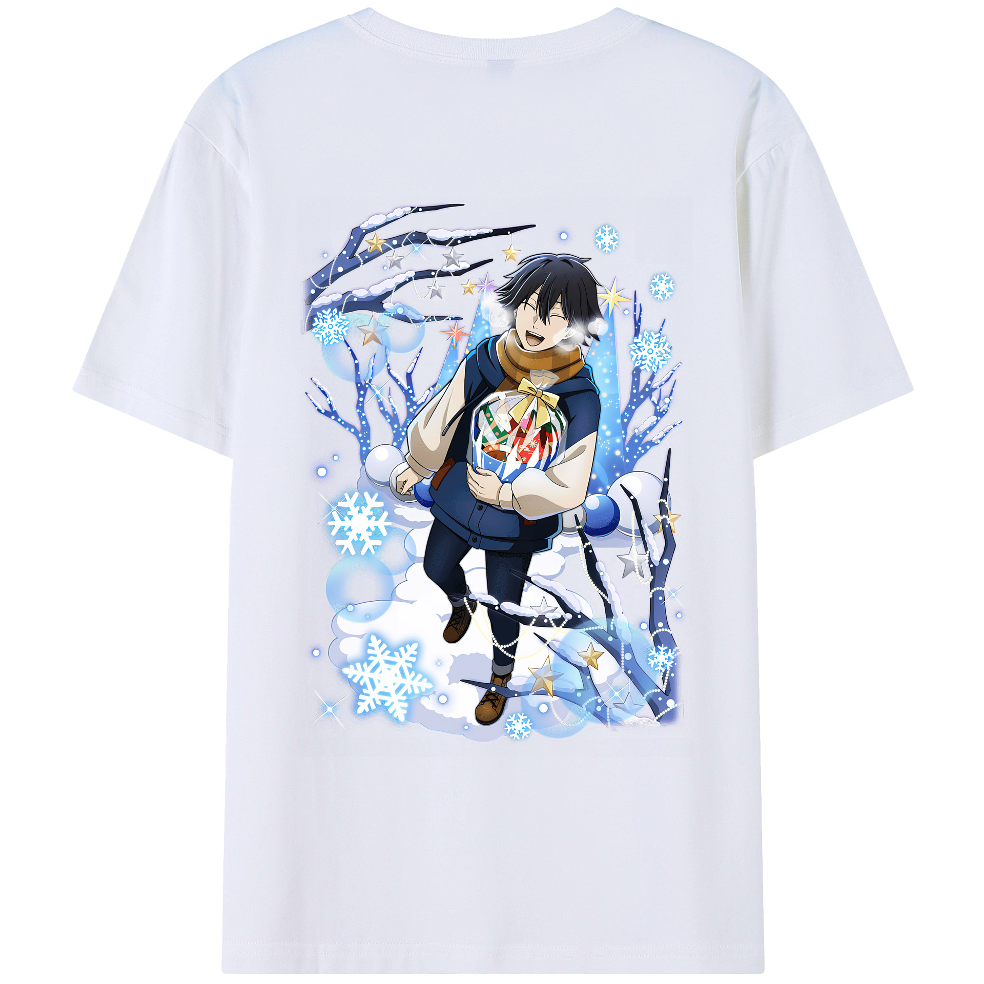 （画像用） 文豪ストレイドッグス Bungo Stray Dogs 綿100％ メンズ半袖Tシャツ（バックプリント） 通気性
