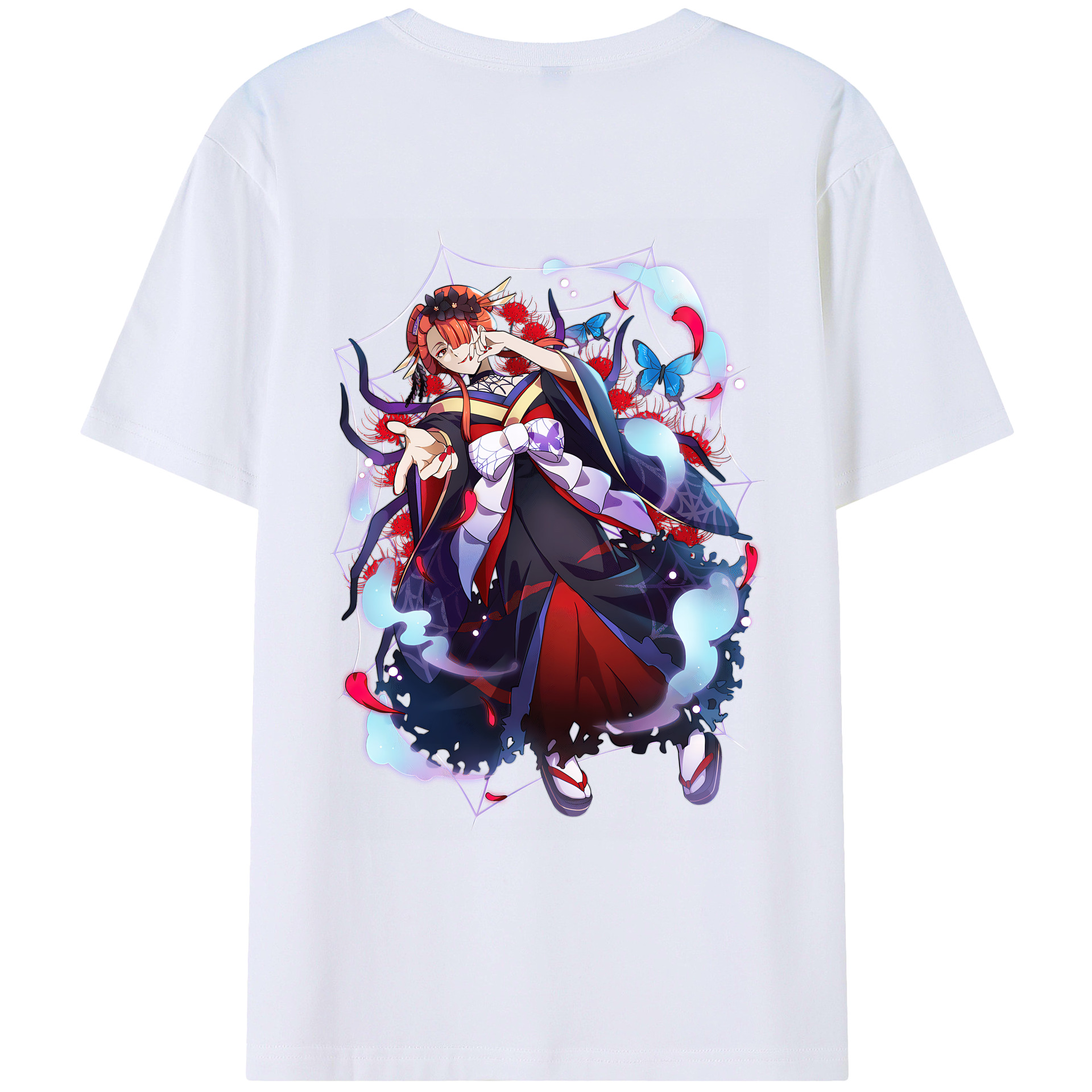 （画像用） 文豪ストレイドッグス Bungo Stray Dogs 綿100％ メンズ半袖Tシャツ（バックプリント） 通気性