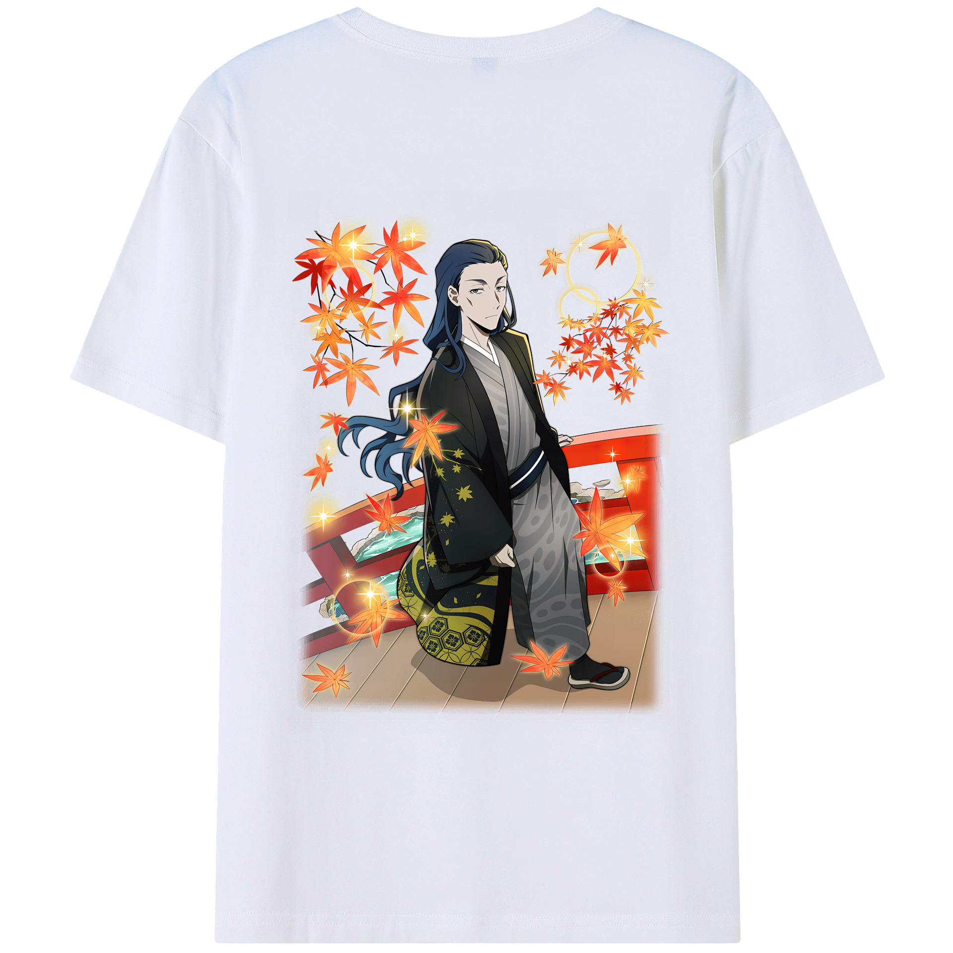 （画像用） 文豪ストレイドッグス Bungo Stray Dogs 綿100％ メンズ半袖Tシャツ（バックプリント） 通気性