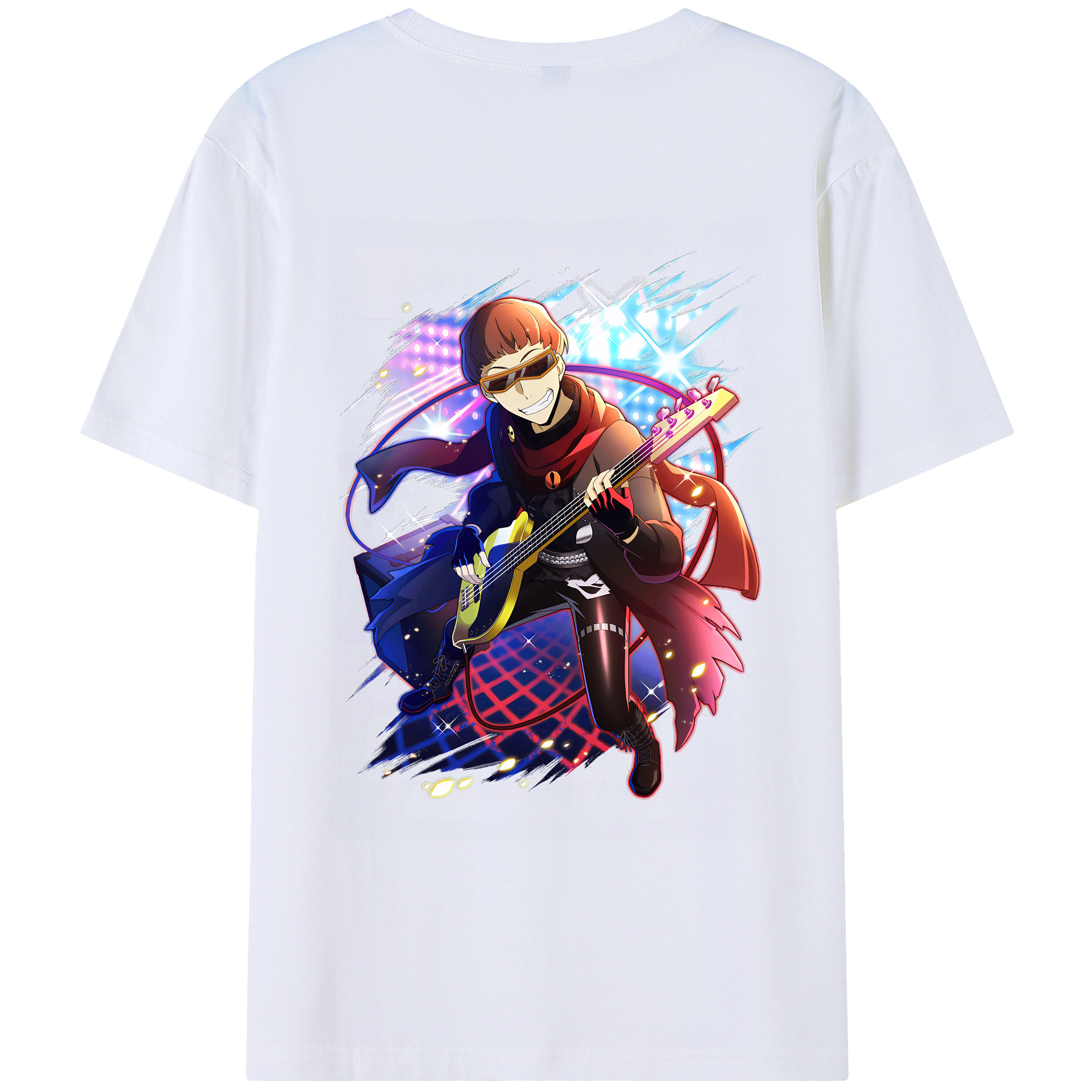 （画像用） 文豪ストレイドッグス Bungo Stray Dogs 綿100％ メンズ半袖Tシャツ（バックプリント） 通気性