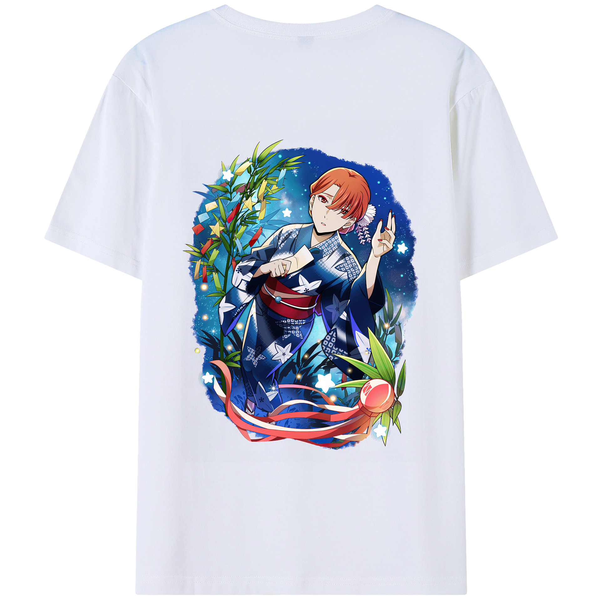 （画像用） 文豪ストレイドッグス Bungo Stray Dogs 綿100％ メンズ半袖Tシャツ（バックプリント） 通気性
