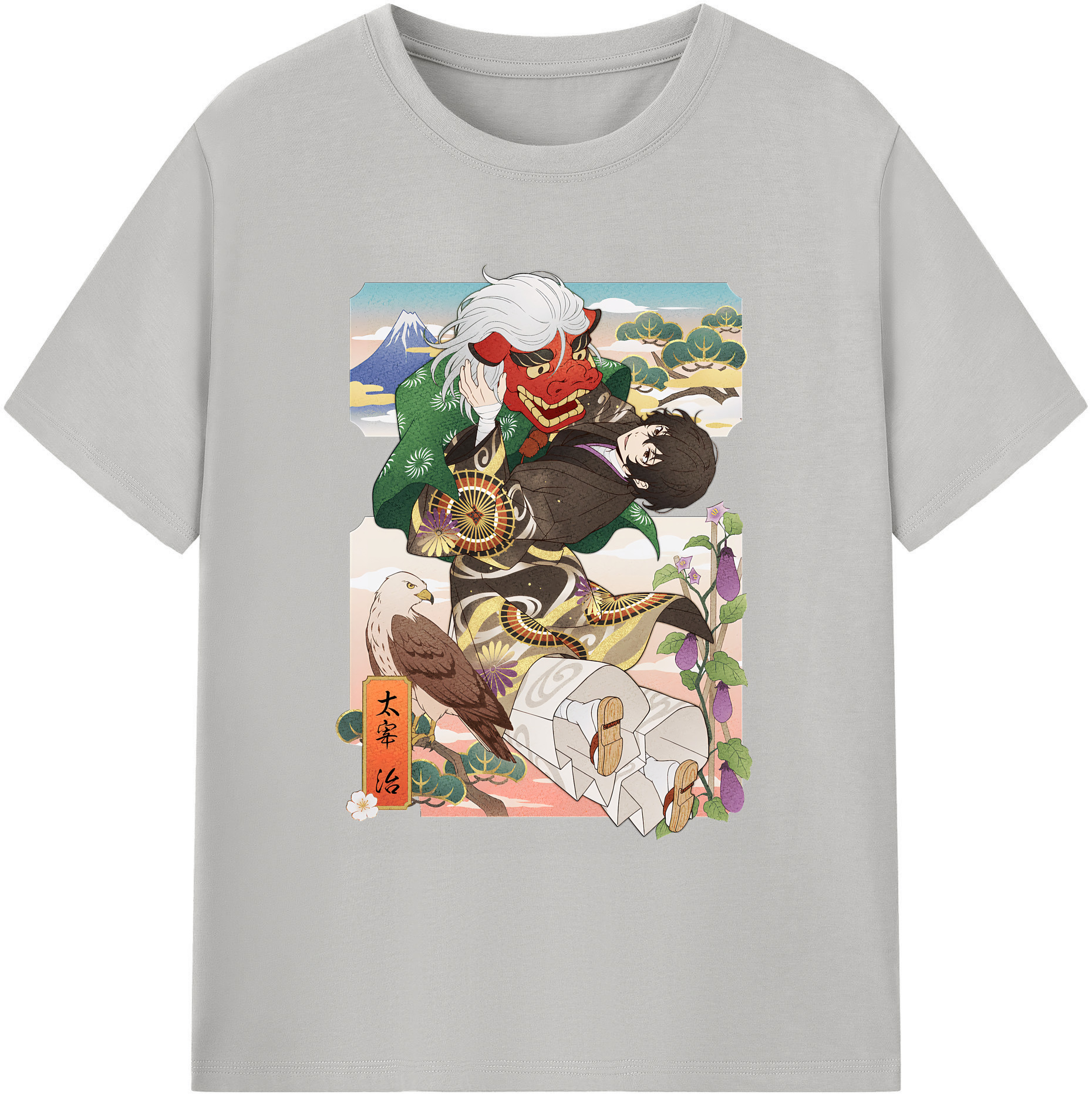 （画像用） 文豪ストレイドッグス Bungo Stray Dogs 綿100％ メンズ半袖Tシャツ｜肌触りやわらか＆通気性