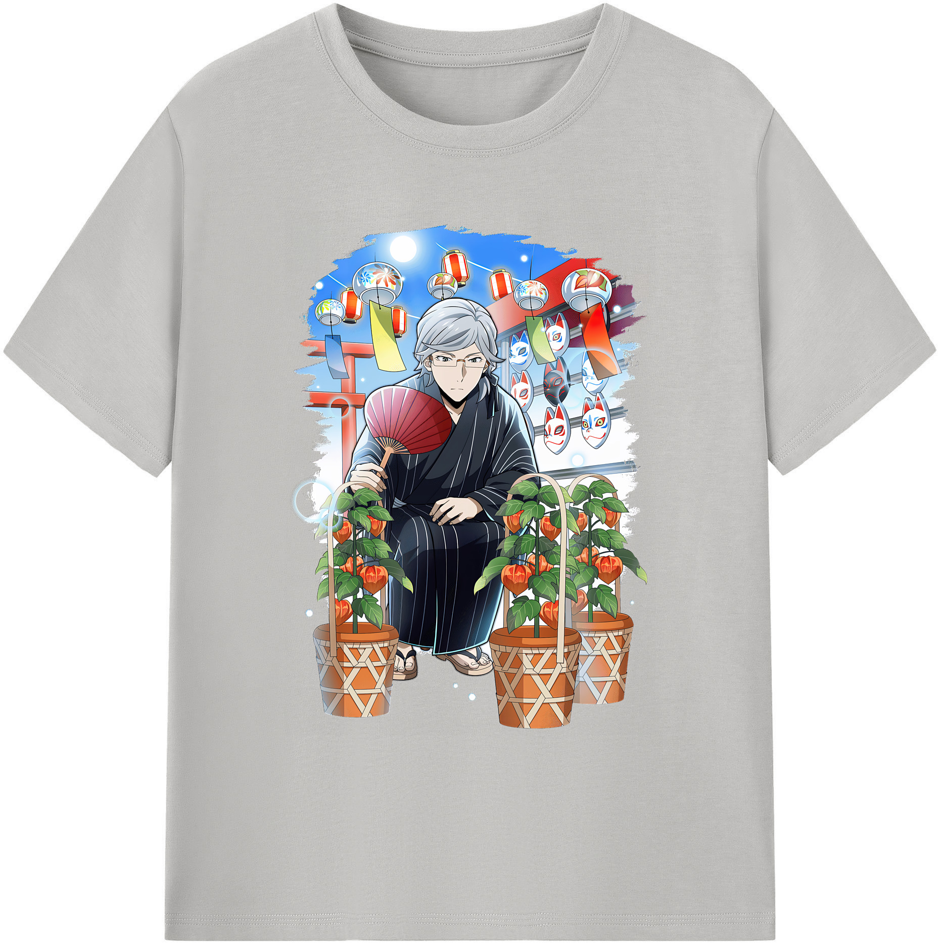 （画像用） 文豪ストレイドッグス Bungo Stray Dogs 綿100％ メンズ半袖Tシャツ｜肌触りやわらか＆通気性