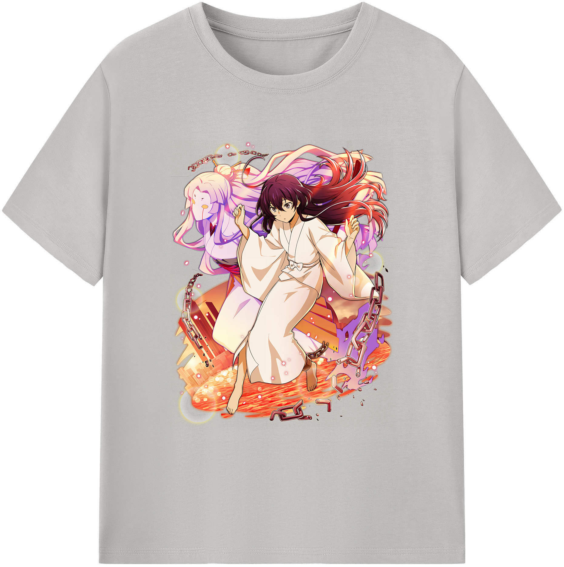 （画像用） 文豪ストレイドッグス Bungo Stray Dogs 綿100％ メンズ半袖Tシャツ｜肌触りやわらか＆通気性