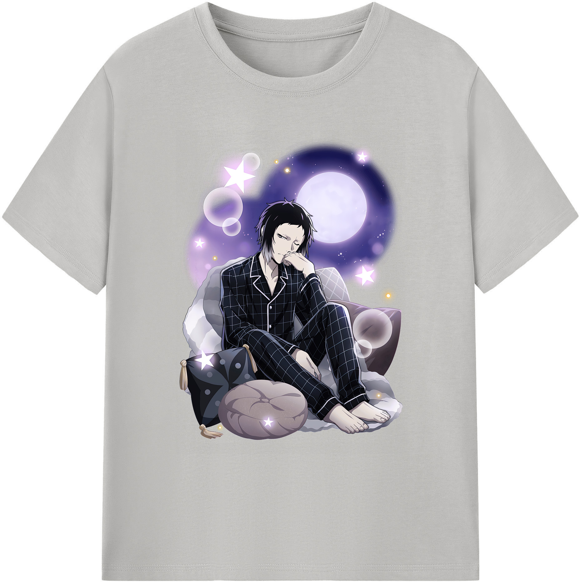 （画像用） 文豪ストレイドッグス Bungo Stray Dogs 綿100％ メンズ半袖Tシャツ｜肌触りやわらか＆通気性