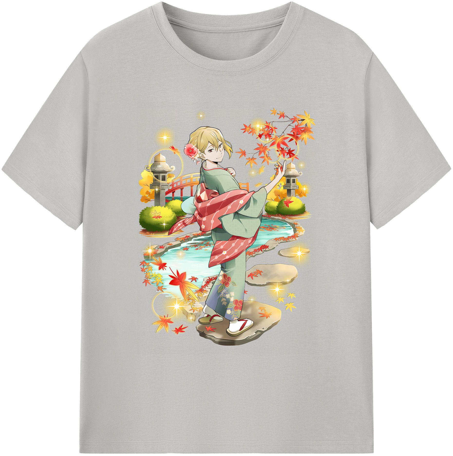 （画像用） 文豪ストレイドッグス Bungo Stray Dogs 綿100％ メンズ半袖Tシャツ｜肌触りやわらか＆通気性