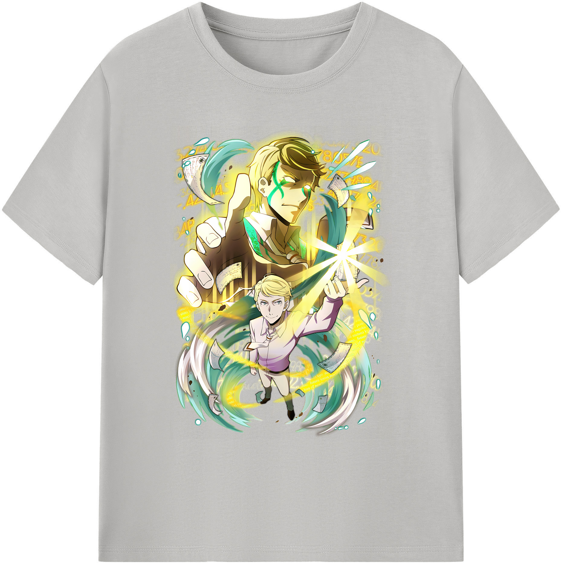 （画像用） 文豪ストレイドッグス Bungo Stray Dogs 綿100％ メンズ半袖Tシャツ｜肌触りやわらか＆通気性