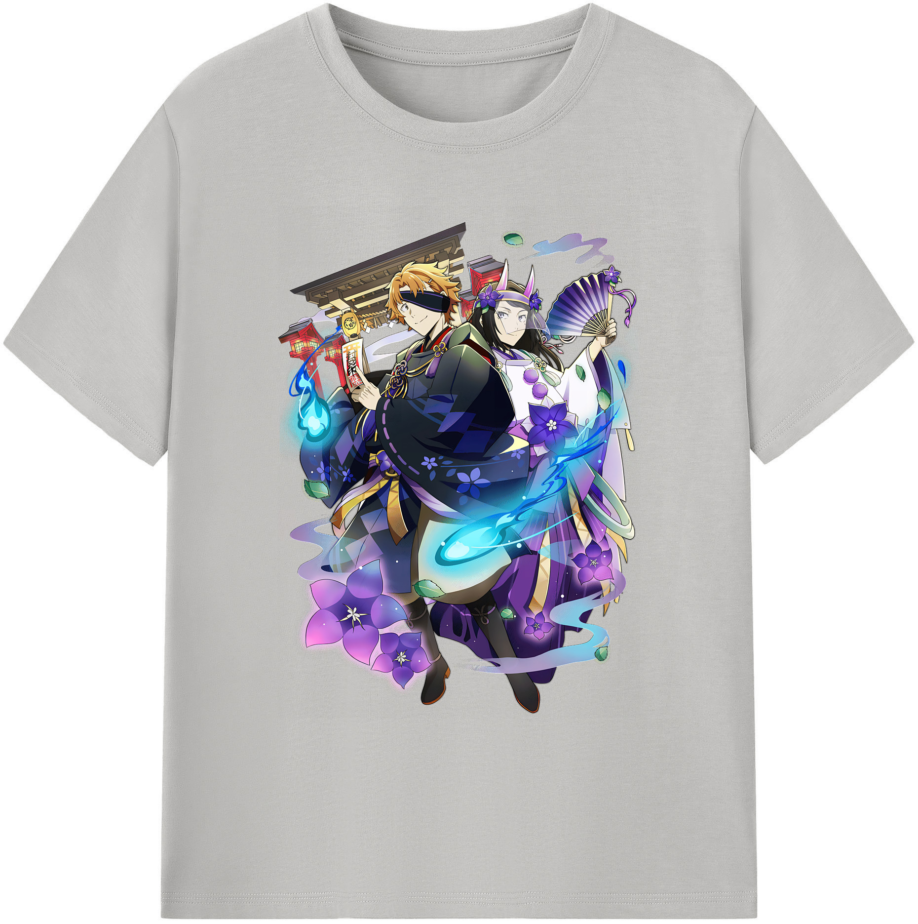 （画像用） 文豪ストレイドッグス Bungo Stray Dogs 綿100％ メンズ半袖Tシャツ｜肌触りやわらか＆通気性