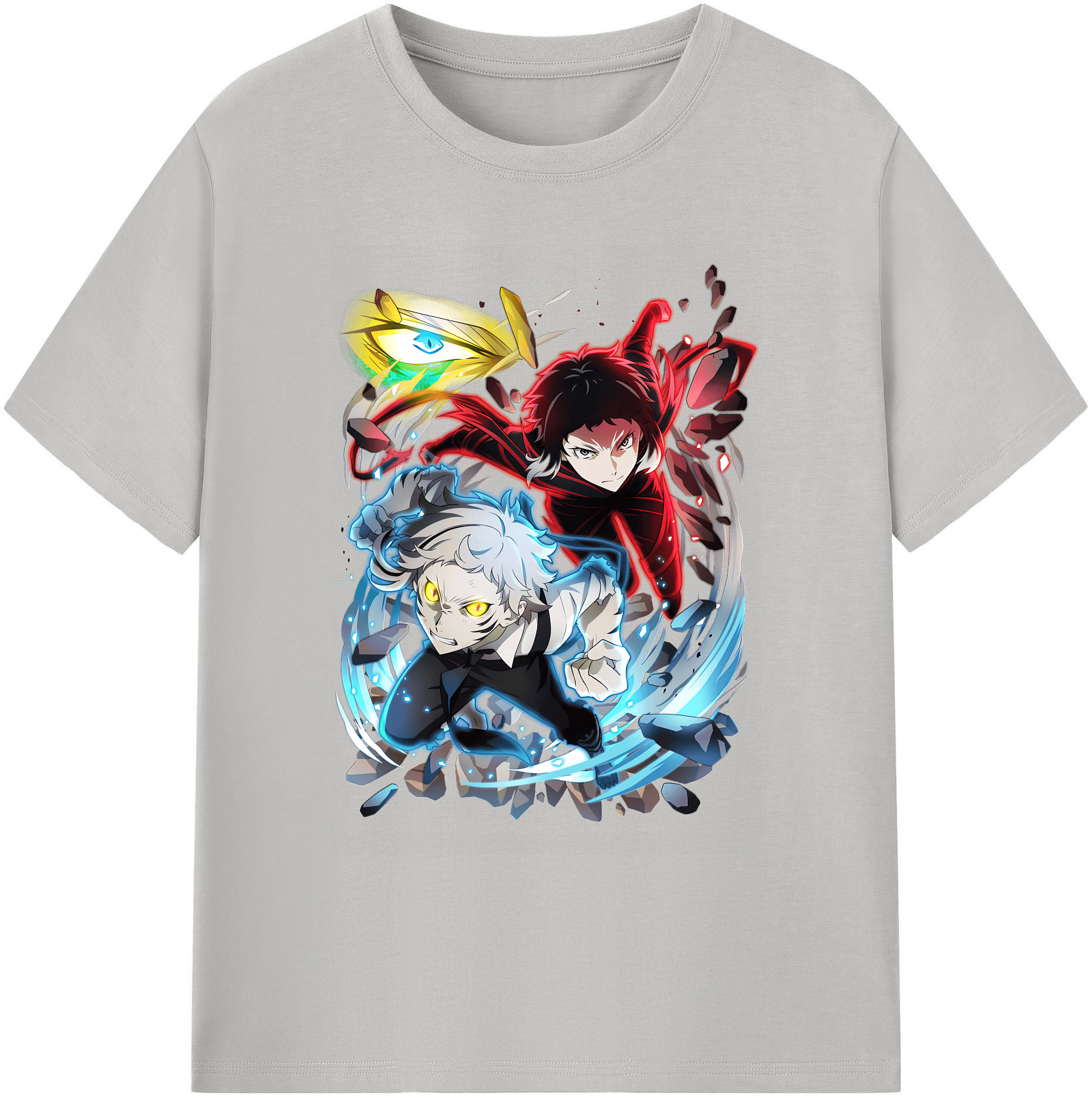 （画像用） 文豪ストレイドッグス Bungo Stray Dogs 綿100％ メンズ半袖Tシャツ｜肌触りやわらか＆通気性
