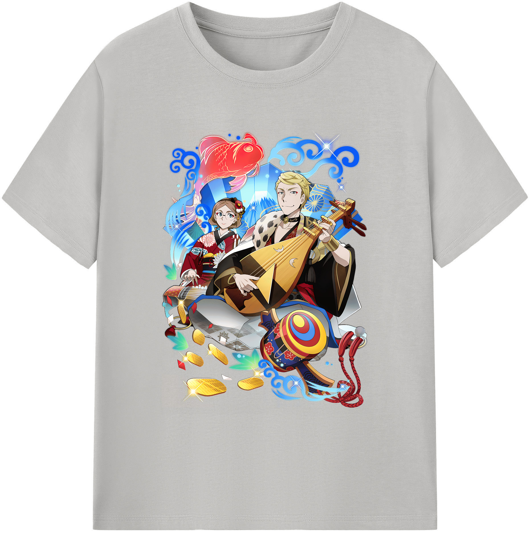 （画像用） 文豪ストレイドッグス Bungo Stray Dogs 綿100％ メンズ半袖Tシャツ｜肌触りやわらか＆通気性
